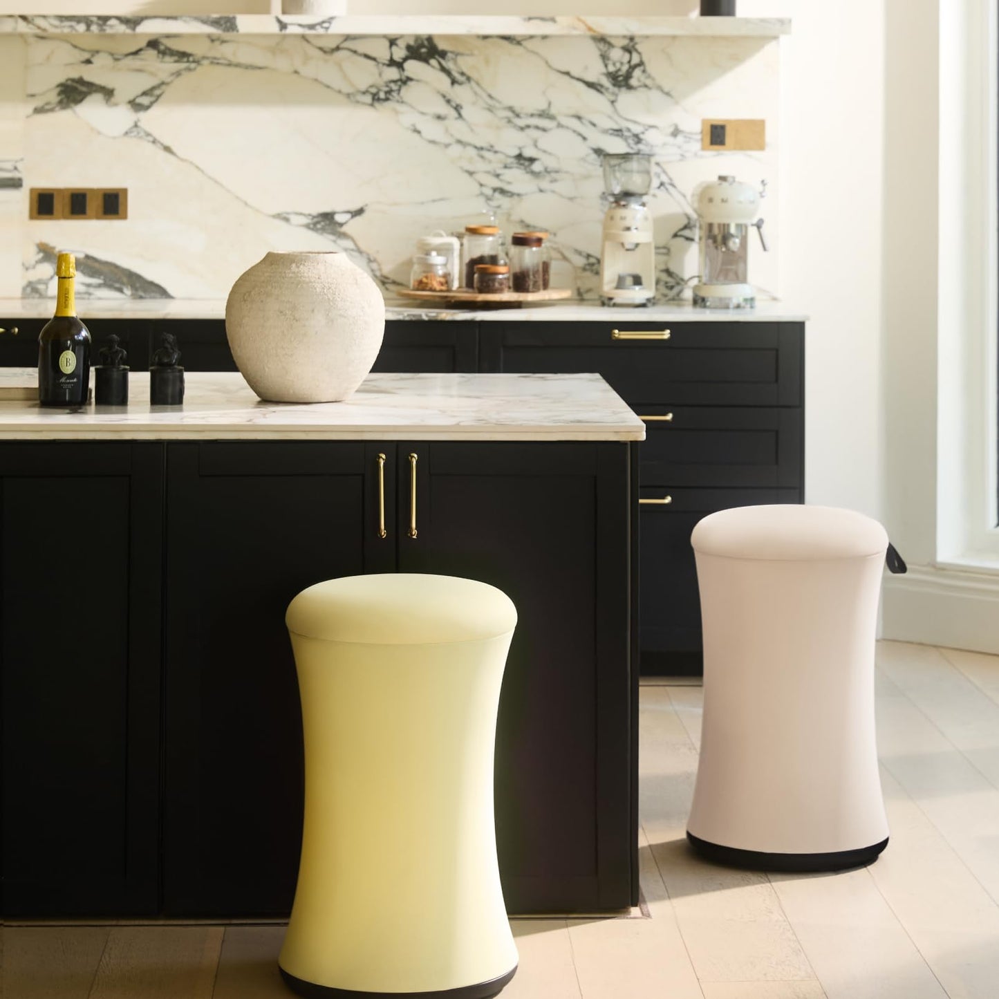 TopJob Boba Chair Stylish Ergonomic Active Wobble Stool, ADHD Chair, Improves Posture and Focus, Ergonomic with Height Adjustable Stool for Adults Children for Home Office