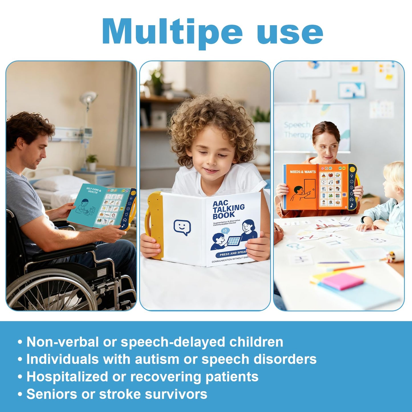 AAC Communication Device for Autism & Nonverbal Speech Support