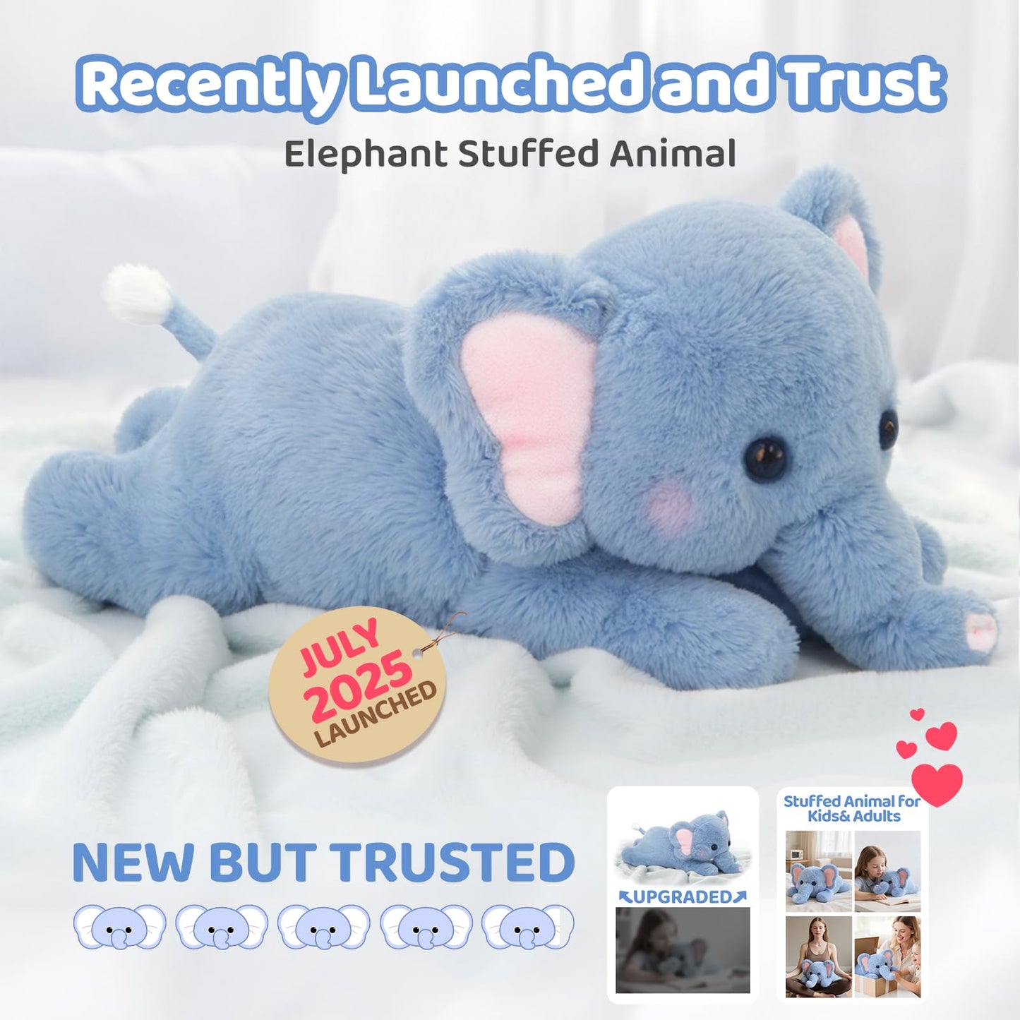 Mewaii Weighted Stuffed Animals 5 lbs Adjustable, Heated & Coolable 23 Inch Plush for Realistic Hug, Microwavable Removable Inner Pad, Cat Gifts for Adults & Kids (Black)