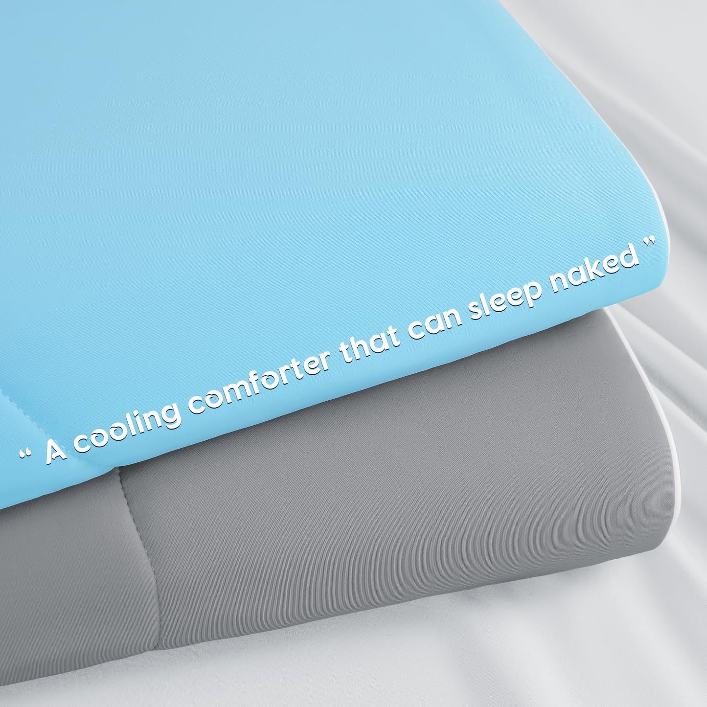 Cooling Blanket for Hot Sleepers & Night Sweats – Cooling Comforter, Breathable Lightweight Double-Sided Summer Bedding, Breathable Soft All Season (Lavender, Queen(90"x90"))