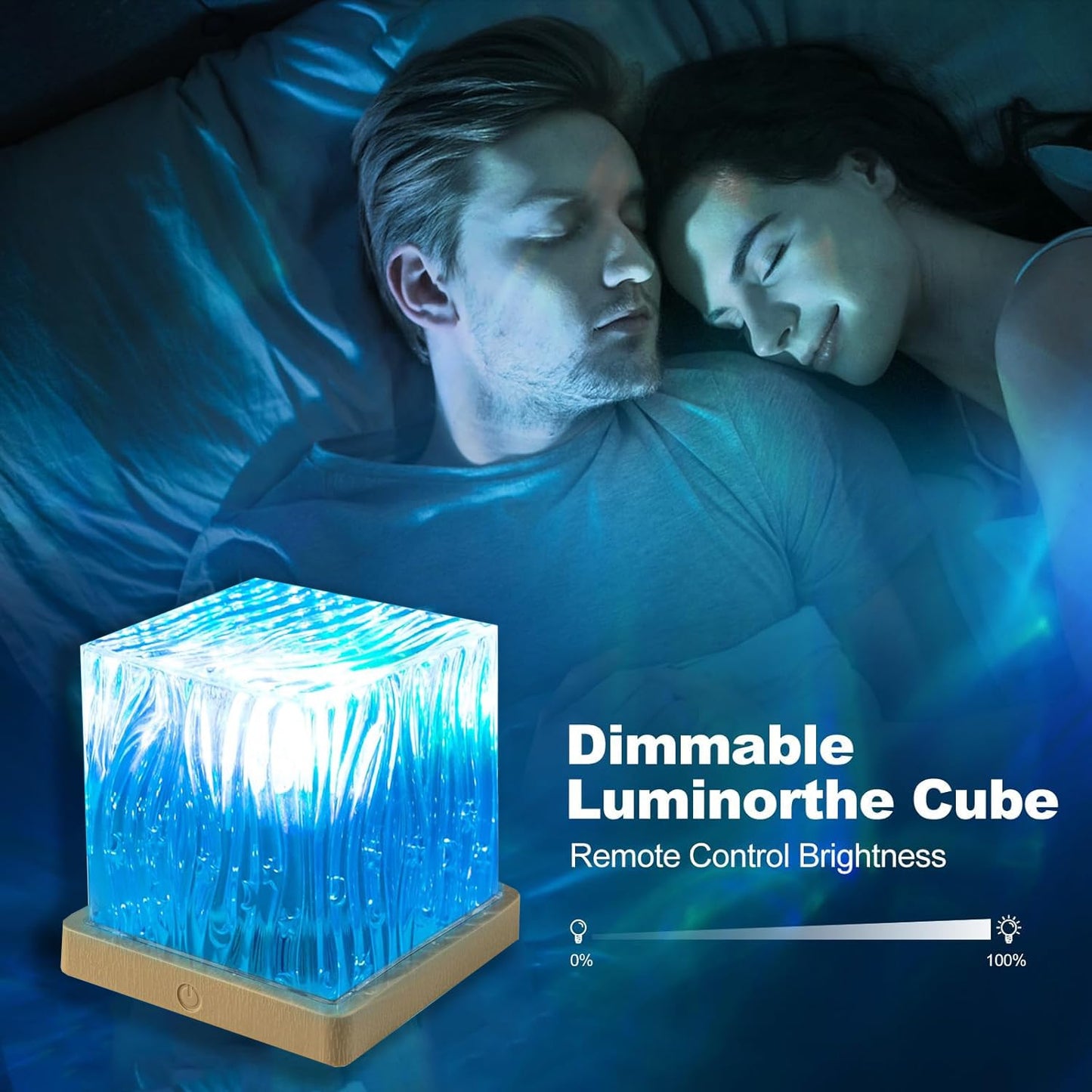 Ocean Wave Projector Light, 16-Color LED Shower Lamp with Remote, 3D Water Ripple Projection, Romantic Ambient Lighting for Kids Room, Relaxation, Bedroom, Bathroom & Night Light