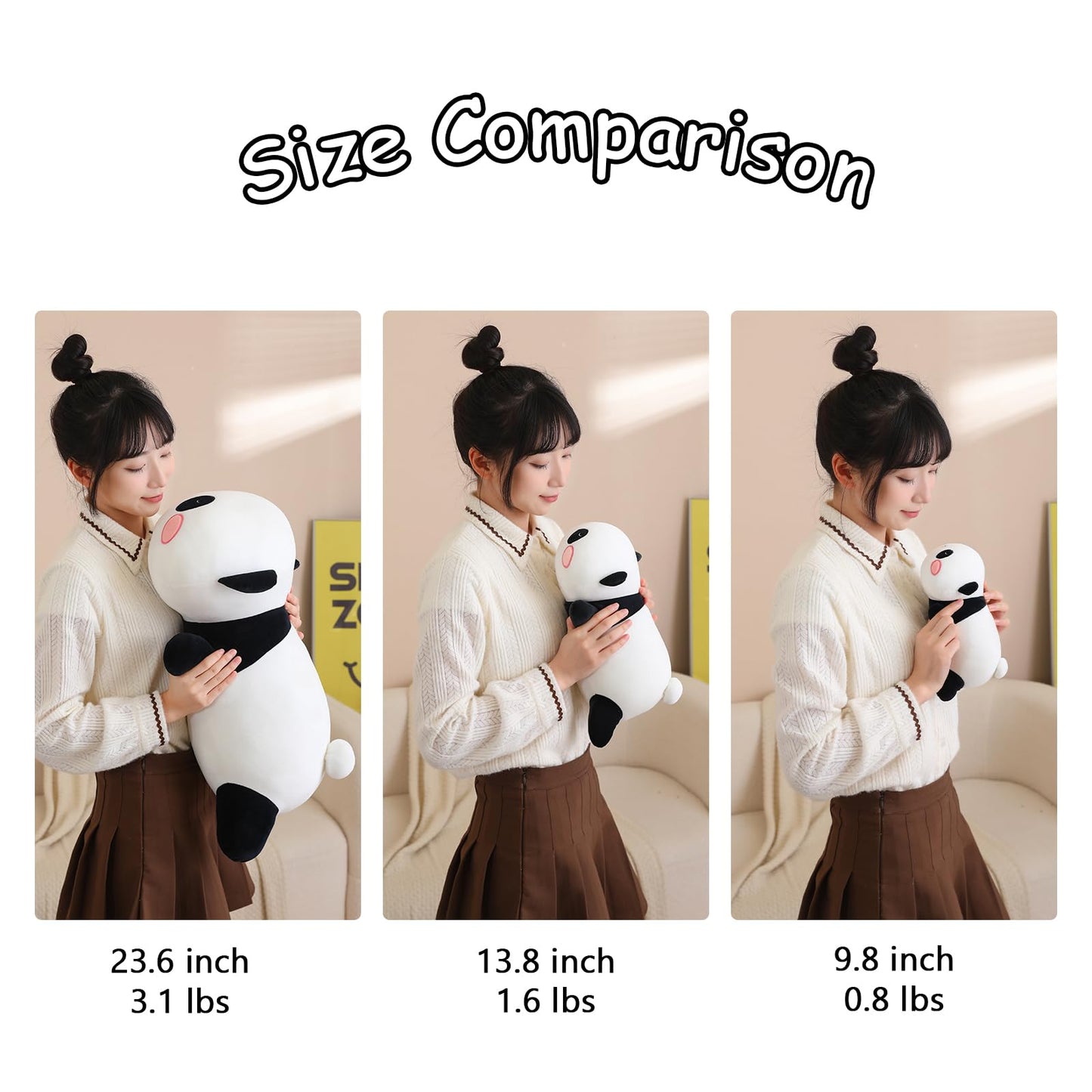 SQEQE Weighted Dinosaur Plush, Weighted Dinosaur Stuffed Animal, Dino Plushies Dino Pillow Toy Gift for Kids Adults 9.8 Inch, 0.8 Lbs