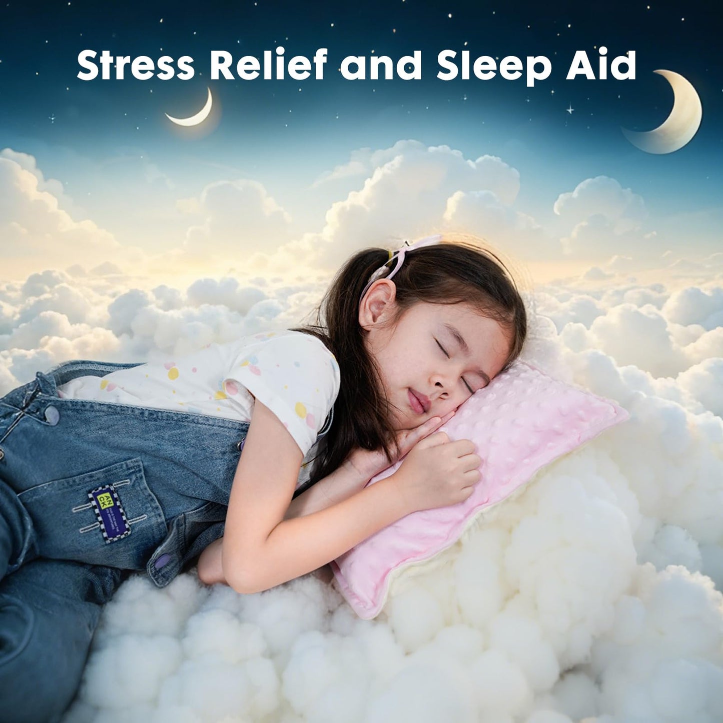 Bmag Sensory Vibrating Pillow for Autistic Kids and Adults,13” x 13” Sensory Toy Gift with Textured Therapy Stimulation Bumps Relief Stress Item for Toddler - Blue and Yellow