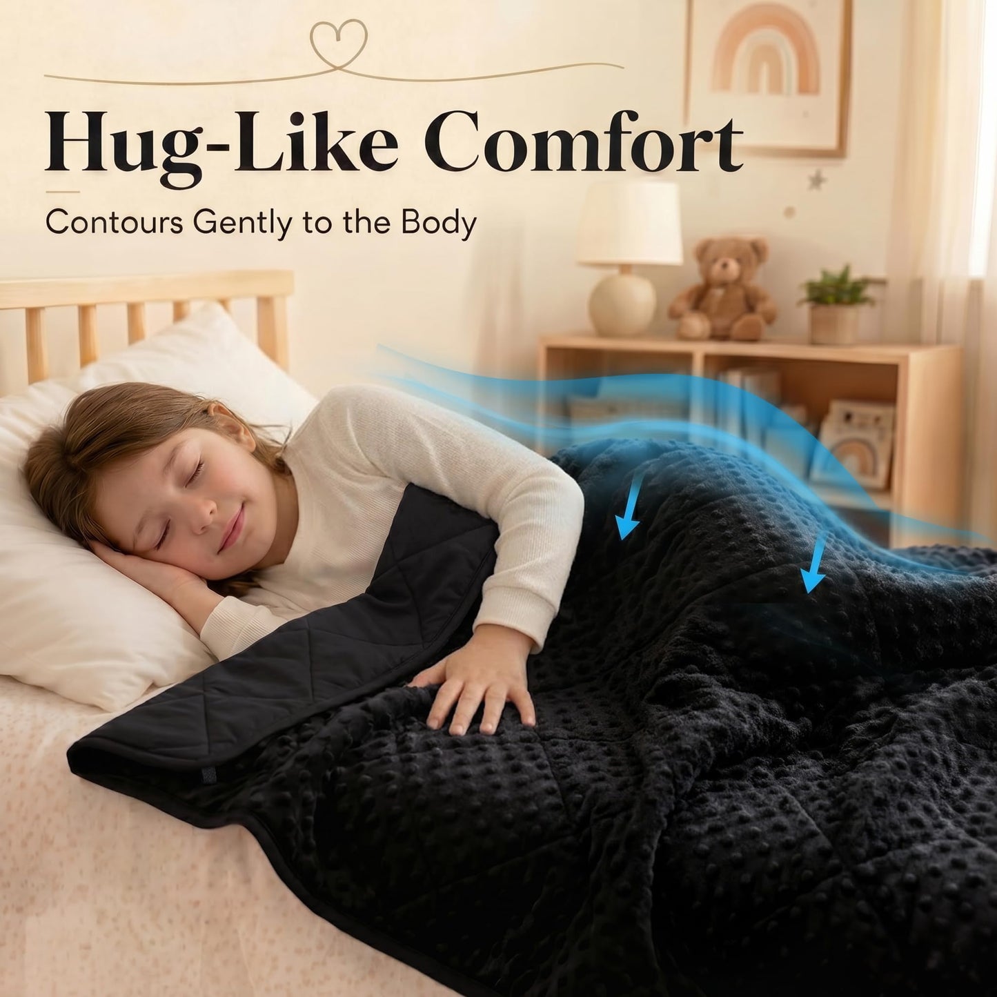 MAXTID Weighted Blanket for Kids 5lbs 36"x48" Cotton Blanket for Boys & Girls Weighted Throw Blanket Children Bedding Gifts for 3 4 5 6 7 8+ Year Old Kids Small Weighted Comfort Blanket