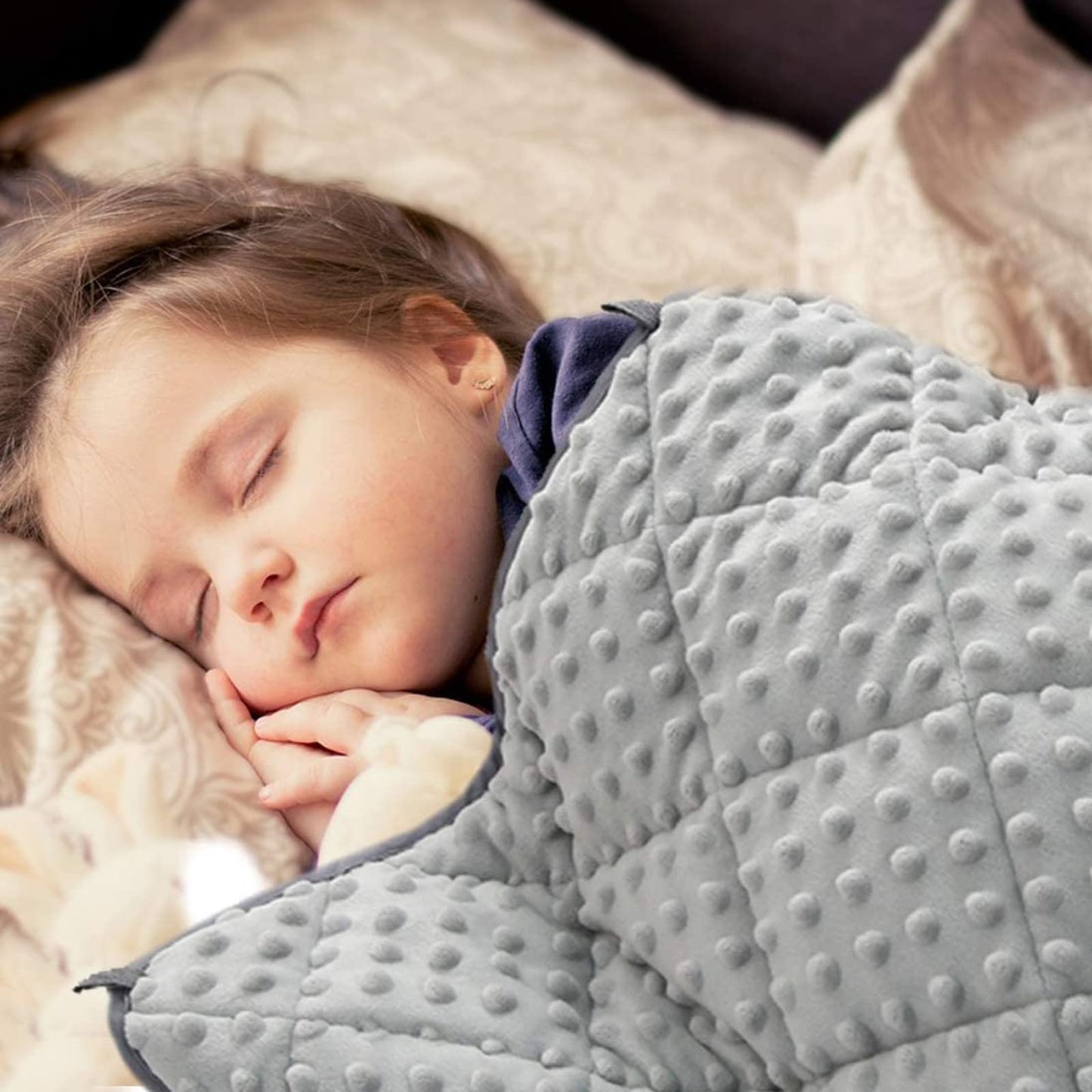 MAXTID Weighted Blanket for Kids 5lbs 36"x48" Cotton Blanket for Boys & Girls Weighted Throw Blanket Children Bedding Gifts for 3 4 5 6 7 8+ Year Old Kids Small Weighted Comfort Blanket