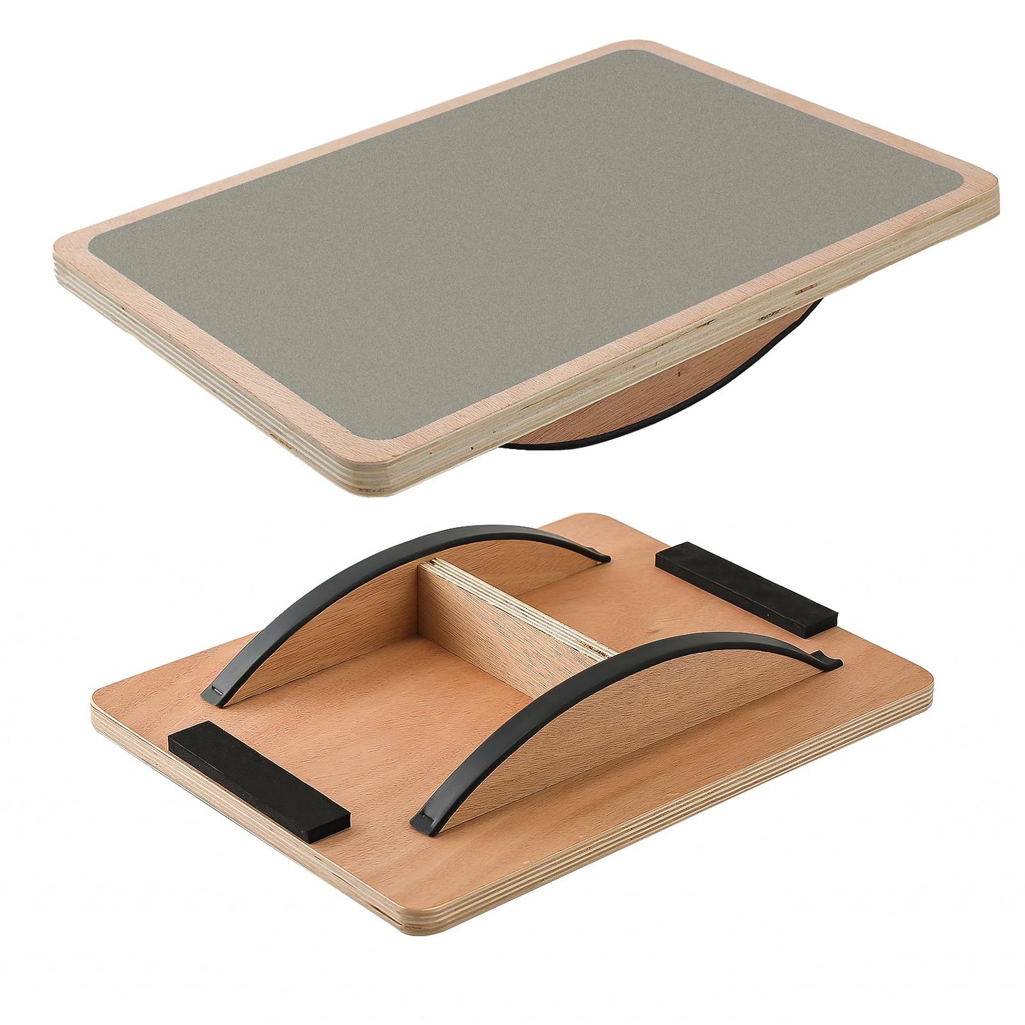 Juoe Balance Board Wobble Board for Adults and Kids - Anti-Slip 350LBS Balance Board for Physical Therapy,Balance Training,Posture Correction,Standing Desk Core Strength Wooden Balance Rocker Board