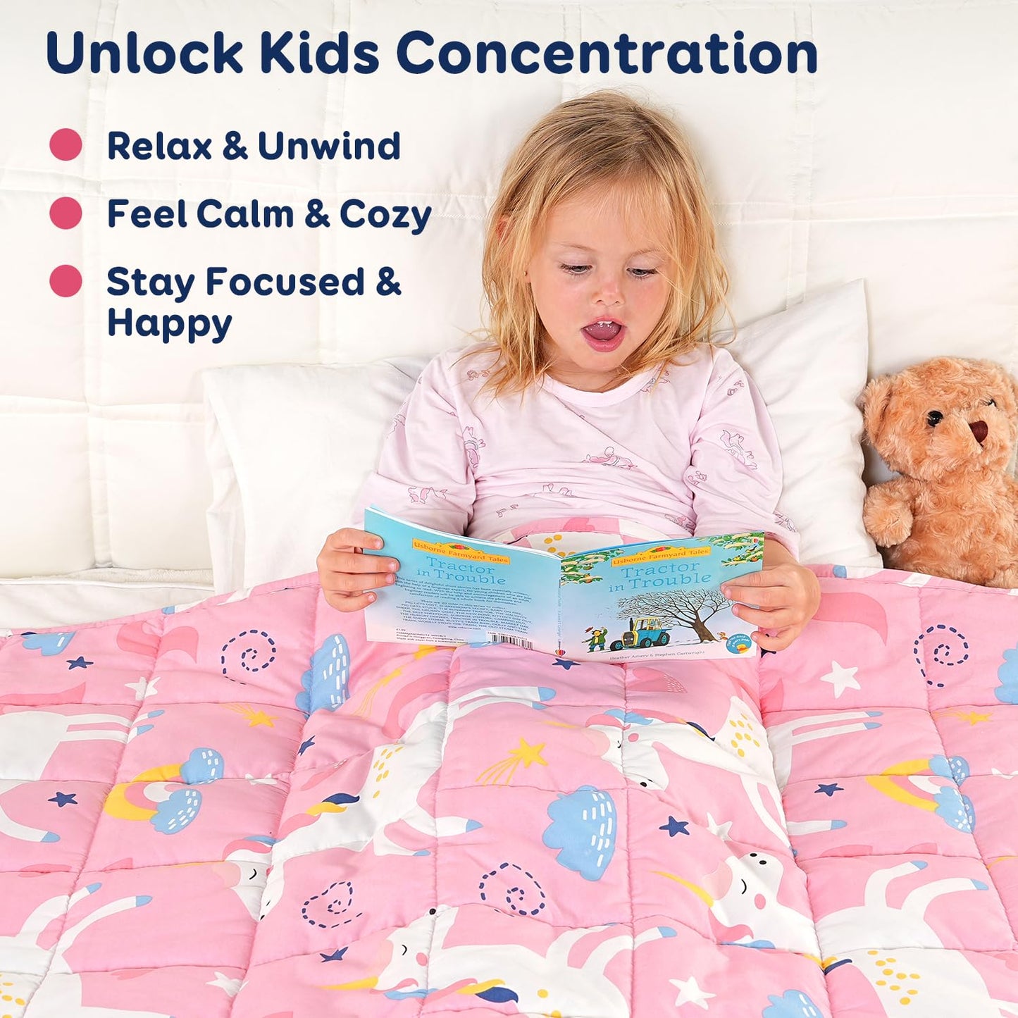 Kivik Weighted Blanket 3lbs, Blue Dinosaur Weighted Blankets, Cute Small Weighted Blankets 3 Pounds, Washable Soft Heavy Blanket Throw for All-Season, 36x48 Inches Blue
