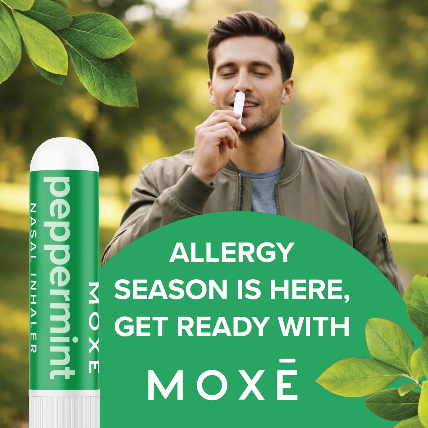 MOXE Lavender Essential Oil Nasal Inhaler, Therapeutic No-Mess Aromatherapy, Relaxation, Naturally Calming, Before Sleep Routine, Uplifts Mood, Pure and Undiluted, Made in USA (1 Pack)