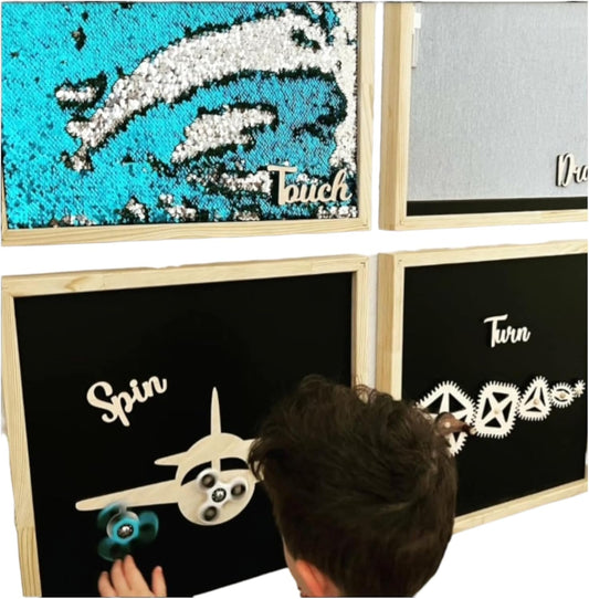 Sensory Wall Boards for Autism & Interactive Focus Play