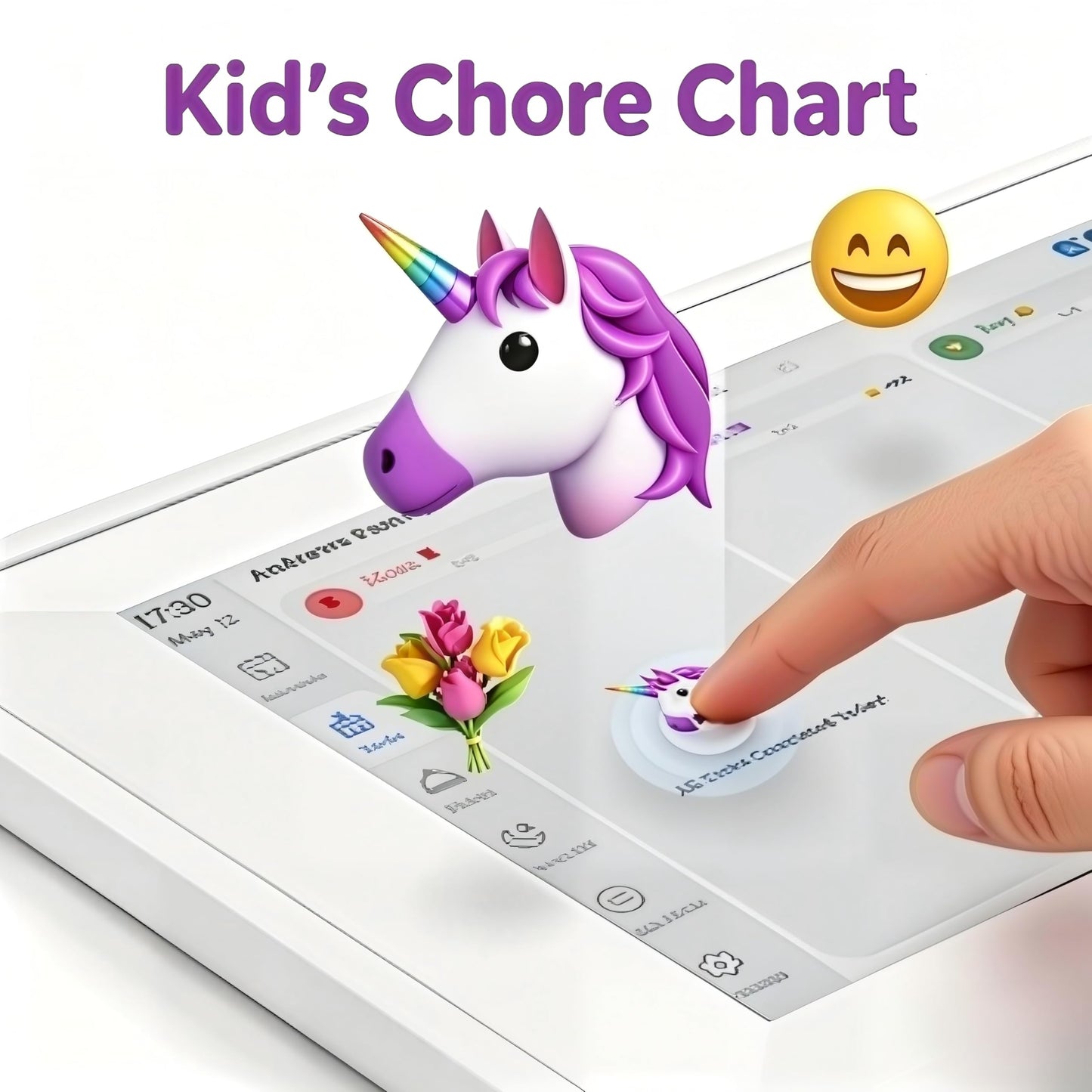 10.1" Smart Chore Chart & Visual Schedule for Kids - Digital Daily Routine Board, Neurodivergent Friendly Gamified Planner display, App Syncs w/ Google Calendar, No Subscription (Classic Routine Edition)