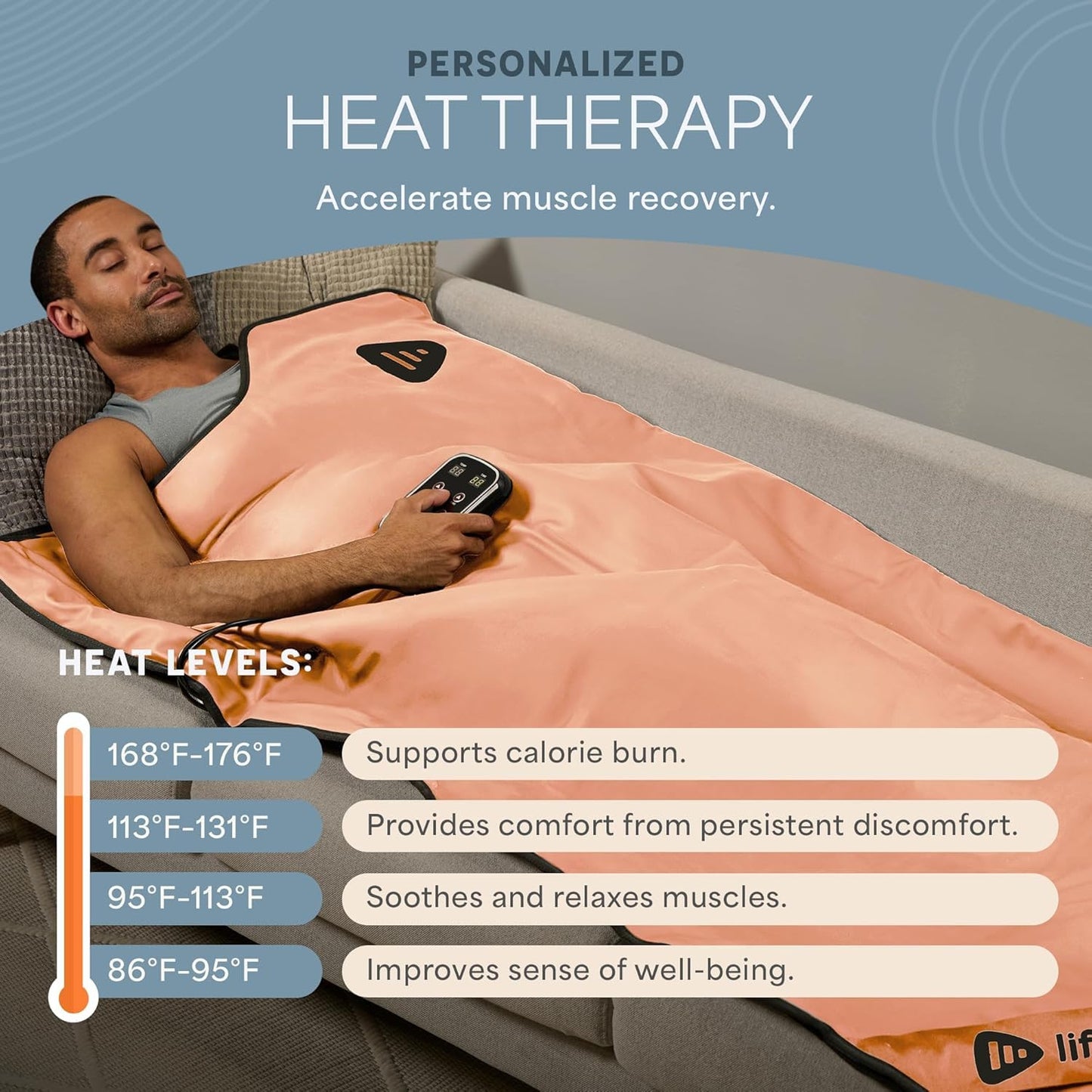 Infrared Sauna Blanket for Relaxation, Recovery & Stress Relief