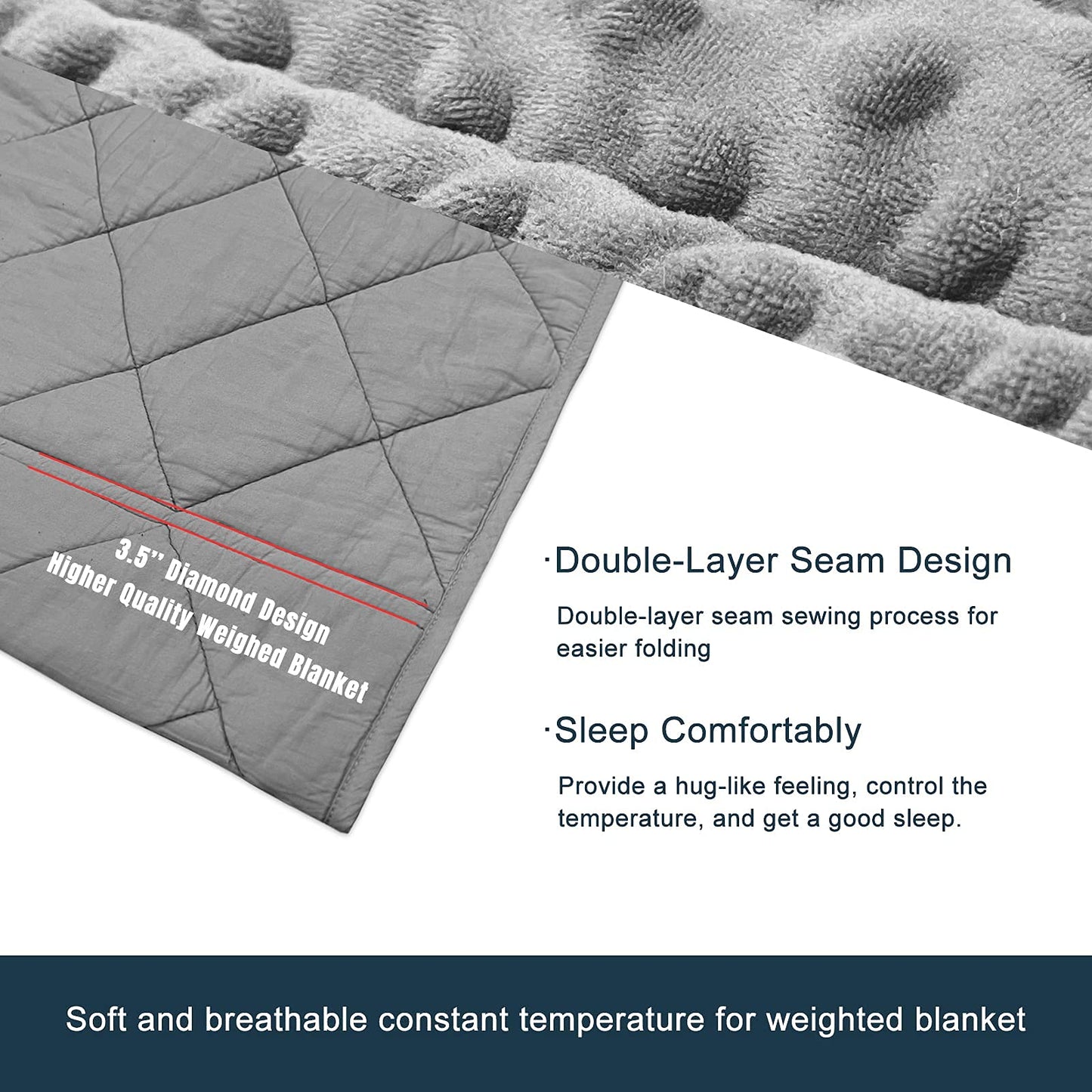 MAXTID Weighted Blanket for Kids 5lbs 36"x48" Cotton Blanket for Boys & Girls Weighted Throw Blanket Children Bedding Gifts for 3 4 5 6 7 8+ Year Old Kids Small Weighted Comfort Blanket