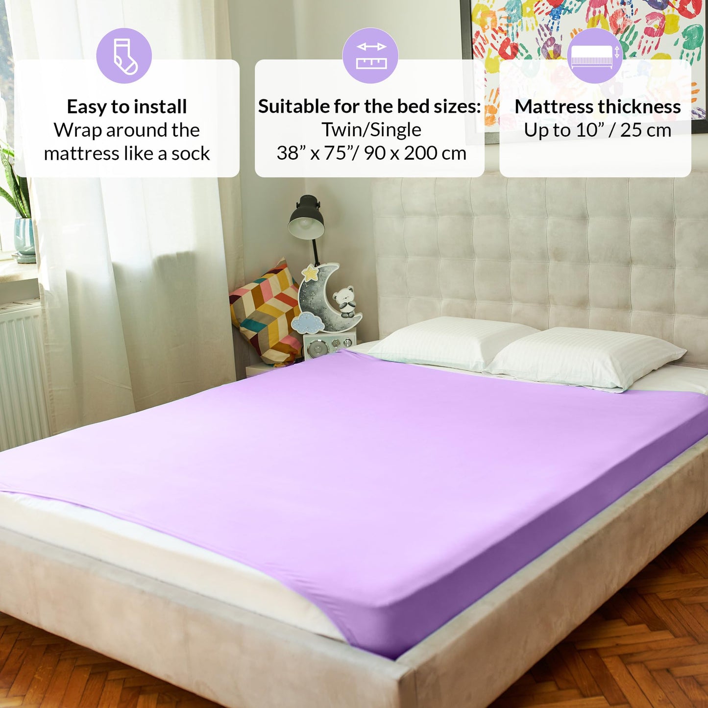 Sensory Compression Blanket | Spandex Bed Sheet for Kids & Adults | Deep Relaxing Feeling, Release Oxytocin | Helps With: SPD, Anxiety, ADHD, Autism and More | Breathable & Stretchable | Full Size