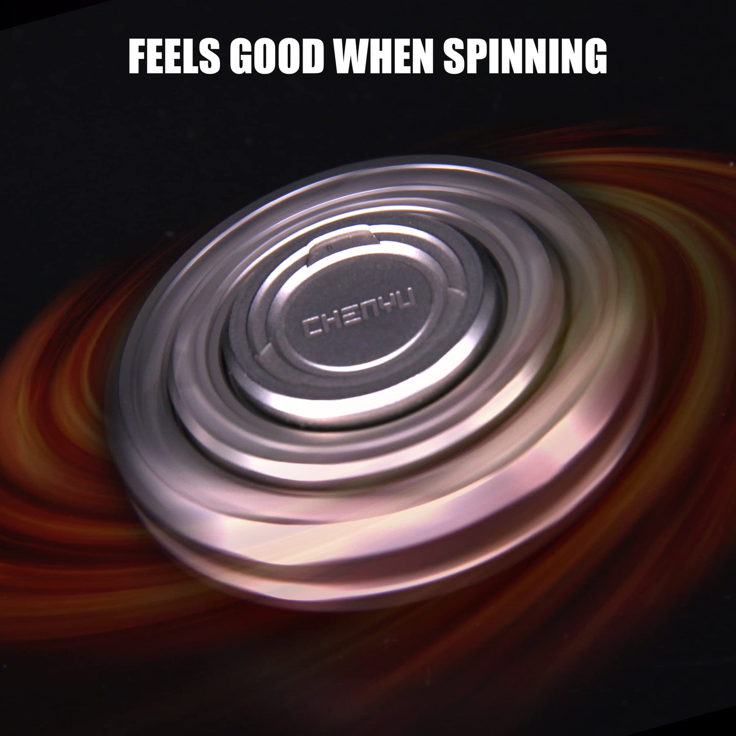 DjuiinoStar High-end Fidget Spinner, Unique Dual Bearings Design, Precisely CNC Machined (Zirconium), Premium EDC Toy DFS-03