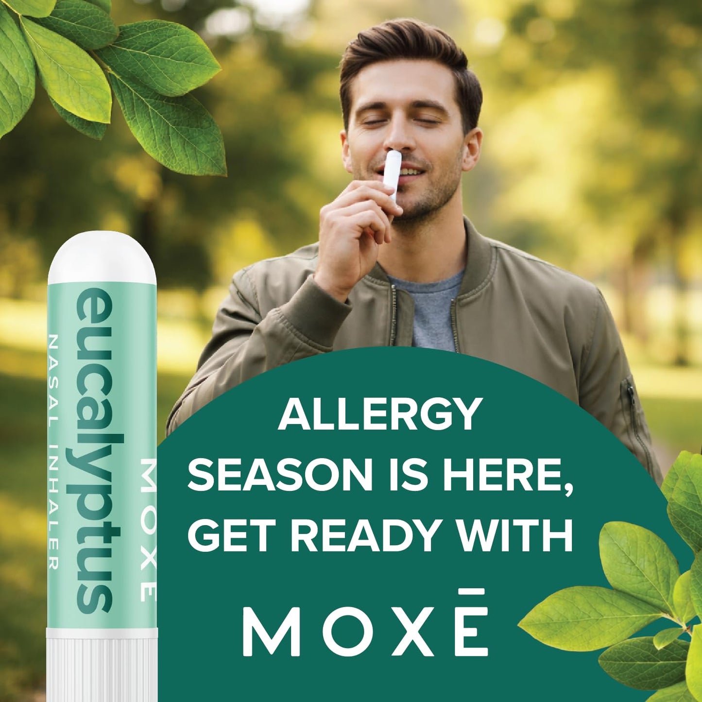 MOXE Lavender Essential Oil Nasal Inhaler, Therapeutic No-Mess Aromatherapy, Relaxation, Naturally Calming, Before Sleep Routine, Uplifts Mood, Pure and Undiluted, Made in USA (1 Pack)