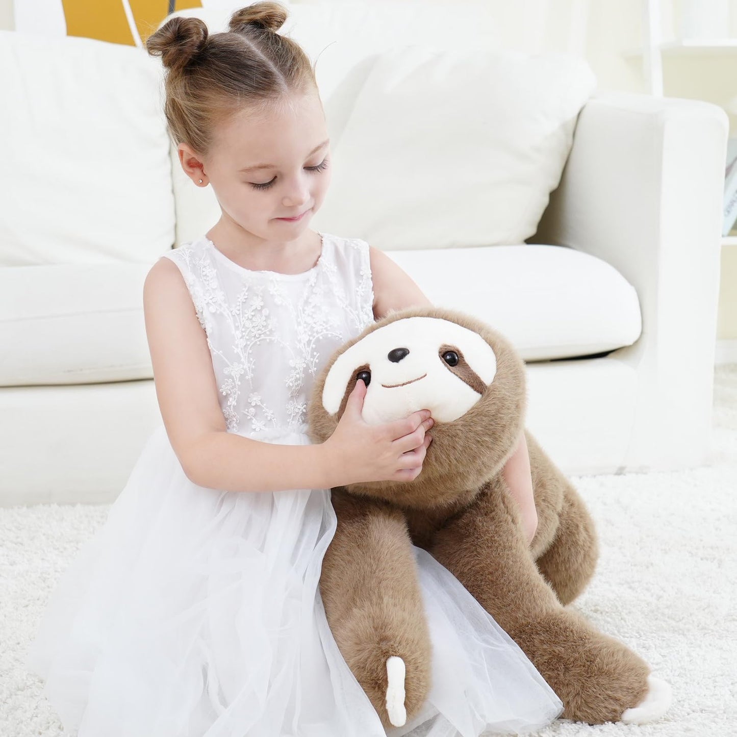 Weighted Sloth Stuffed Animal – 25 Inch, 4 lbs Plush Lying Toy for Kids and Adults – Soft and Cozy Weighted Companion for Bedtime, Gifting, and Everyday Comfort