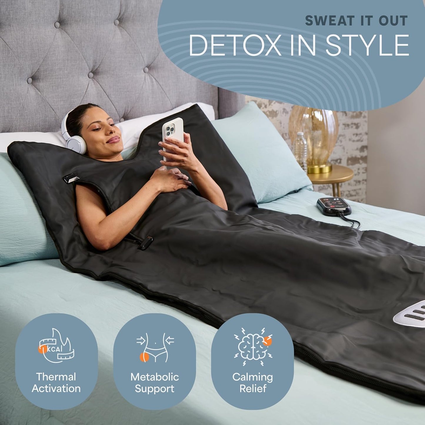 Infrared Sauna Blanket for Relaxation, Recovery & Stress Relief