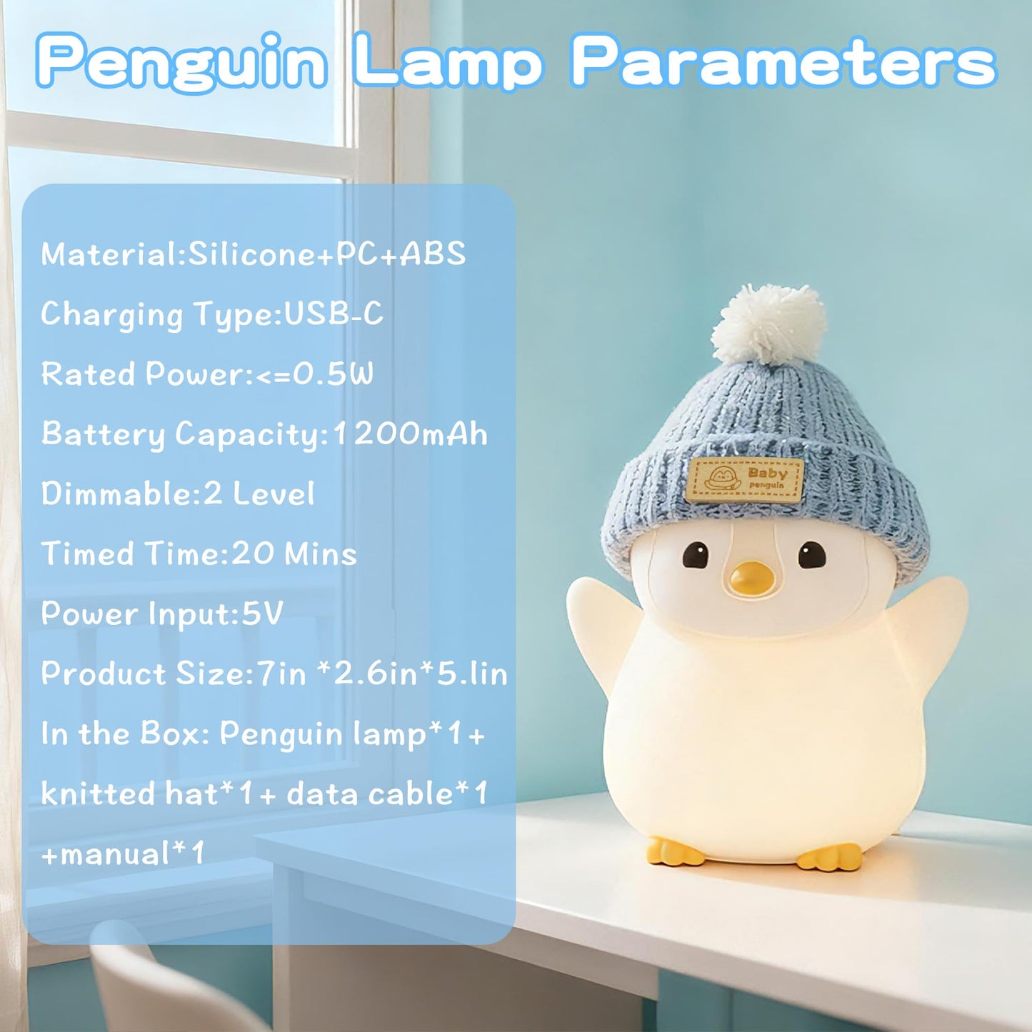 FAMIDUO Capybara Night Light for Kids,Safe Squishy Silicone Nursery Light with Timer,Dimmable & Rechargeable Touch Bedside Lamp, Cute Capybara Gifts for Boys Girls Toddlers, Baby & Kids Room Decor