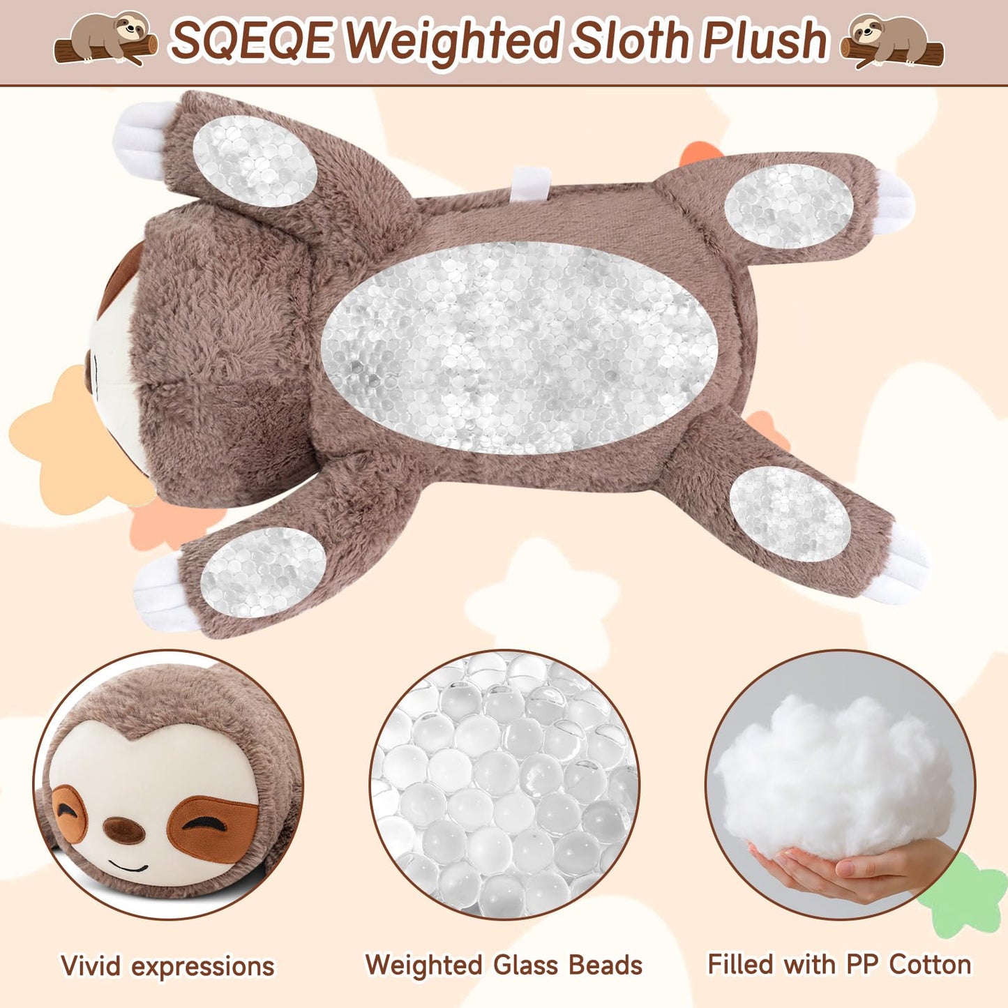 SQEQE Weighted Stuffed Animals Capybara Plush, Weighted Capybara Stuffed Animals with Turtle Backpack, Soft Pillow Toy for Kids Adults, Birthday Present & Valentines Gifts 9.8 Inch, 0.8 Lb