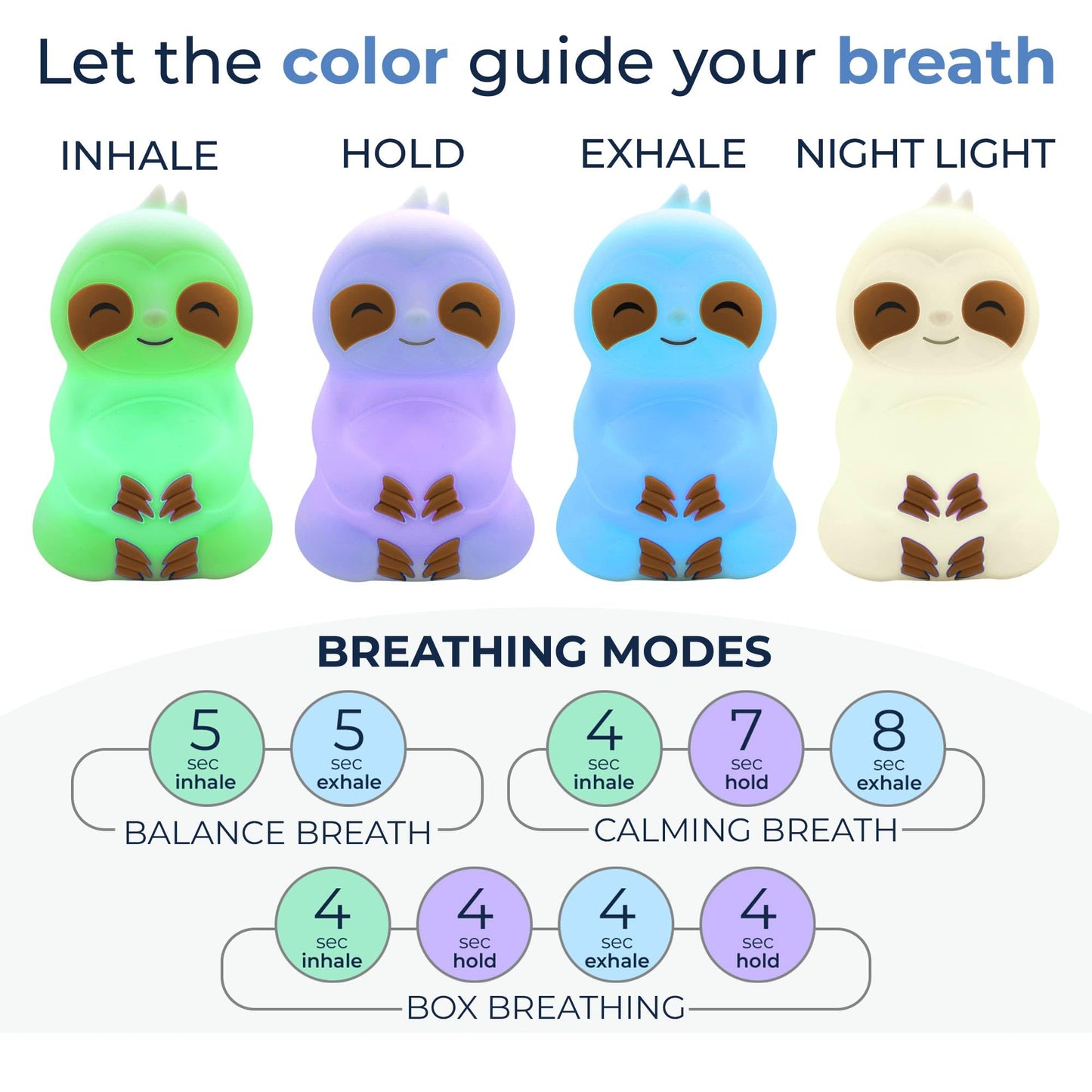 Mindsight 'Original Breathing Buddha' Guided Visual Meditation | 3 Modes to Slow Your Breathing & Calm Your Mind | Stress & Anxiety Relief | Wellness Gift | Adults, Kids, Classrooms | USB Rechargeable