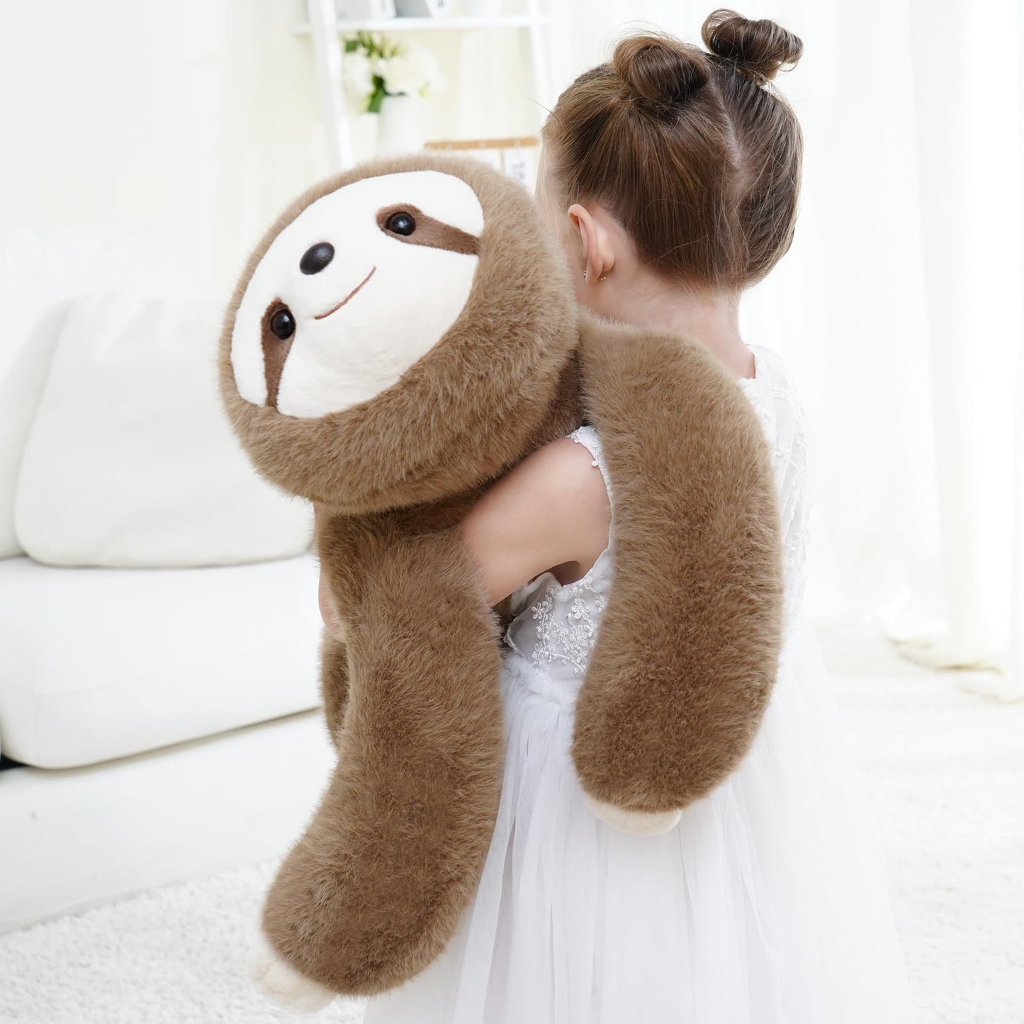 Weighted Sloth Stuffed Animal – 25 Inch, 4 lbs Plush Lying Toy for Kids and Adults – Soft and Cozy Weighted Companion for Bedtime, Gifting, and Everyday Comfort