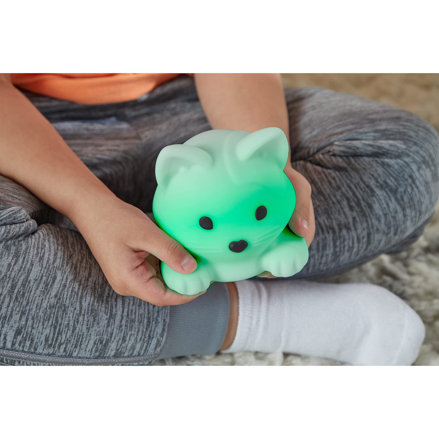 hand2mind PAWZ The Calming Pup, Learn Deep Breathing, Rechargeable Animal Night Light, Kids Anxiety Relief, Mindfulness for Kids, Calm Down Corner Supplies, Social Emotional Learning Activities