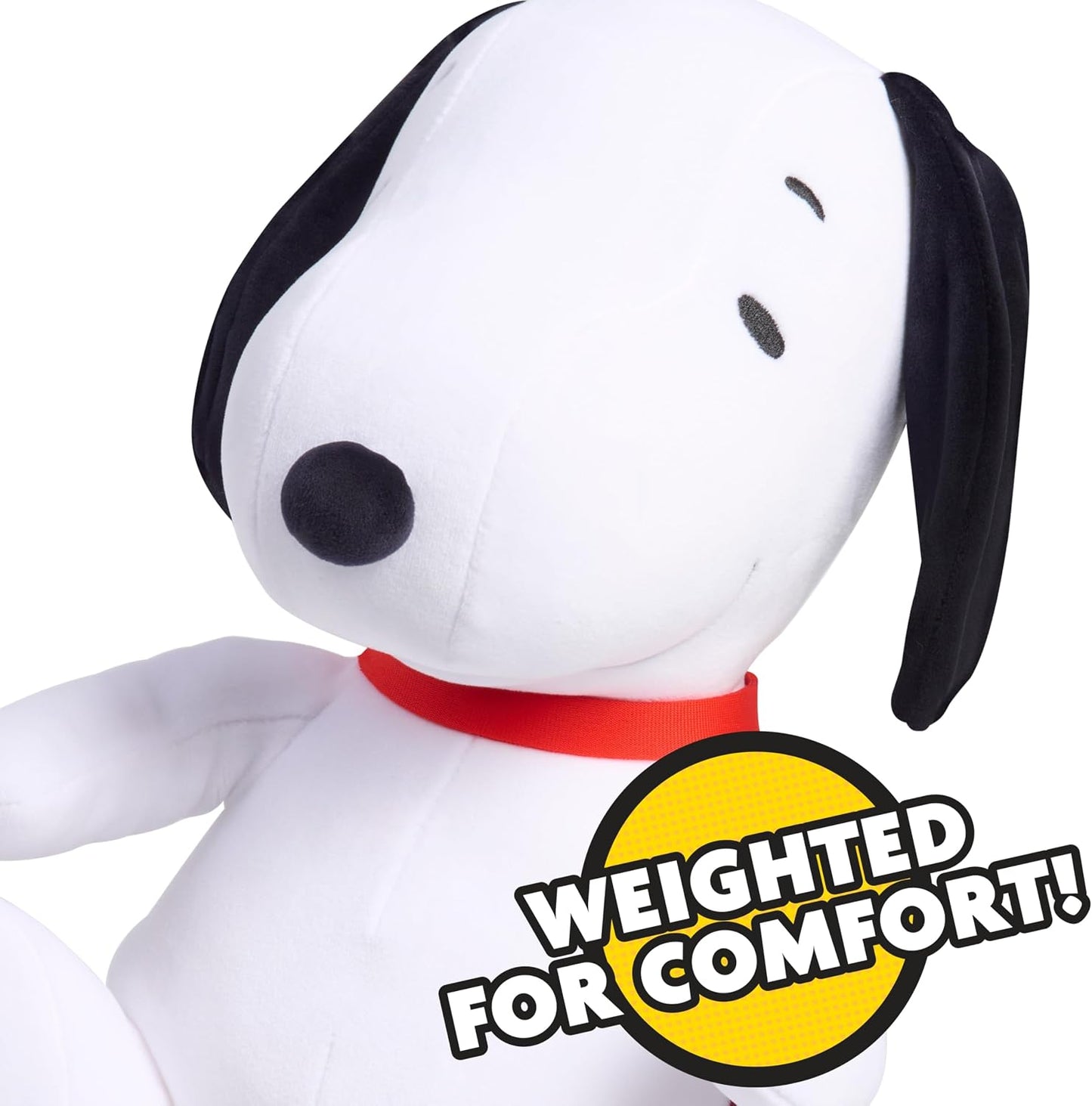 Peanuts Large 2 lb Weighted Plush Snoopy, 12-inch Stuffed Animal, Kids Toys for Ages 3 Up by Just Play