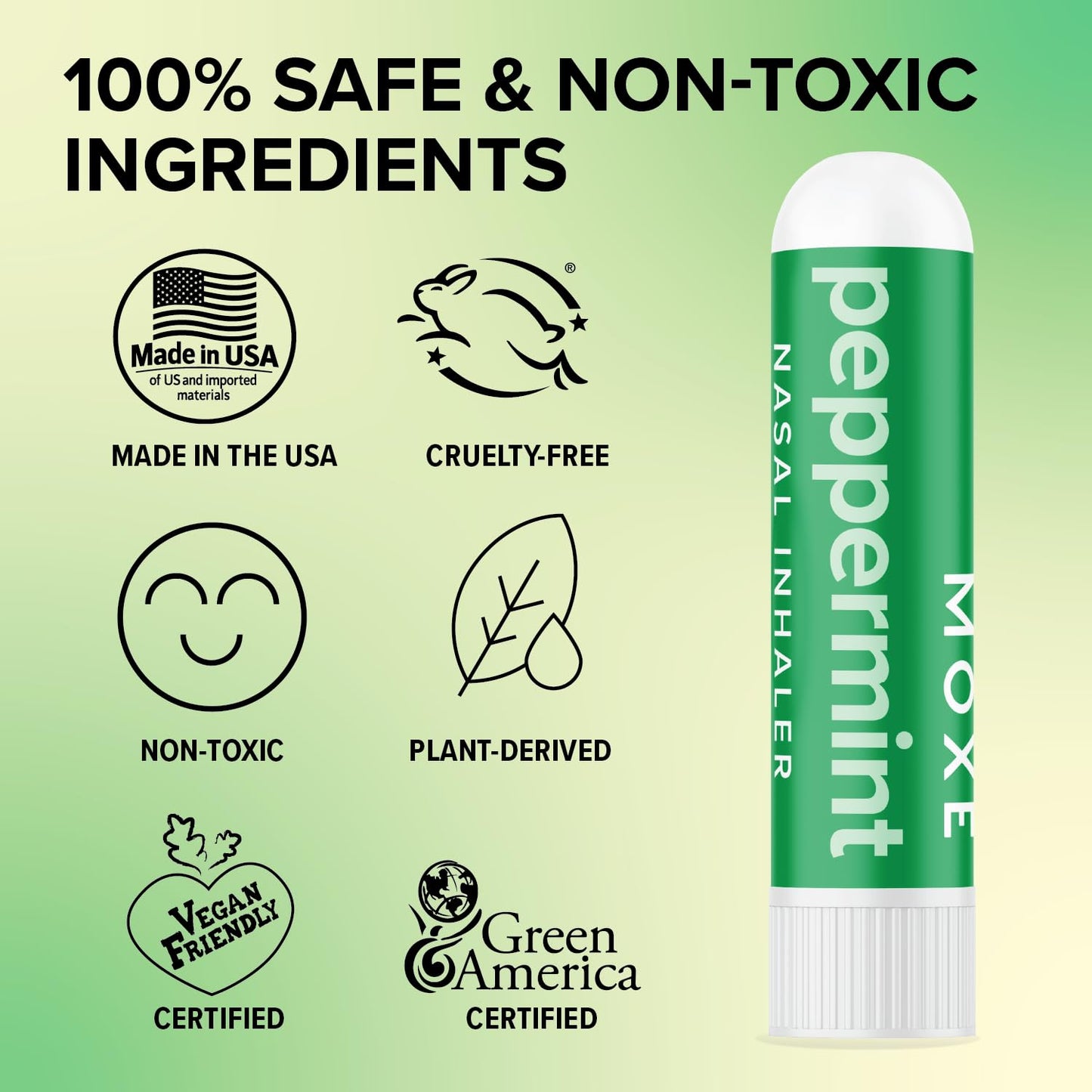 MOXE Lavender Essential Oil Nasal Inhaler, Therapeutic No-Mess Aromatherapy, Relaxation, Naturally Calming, Before Sleep Routine, Uplifts Mood, Pure and Undiluted, Made in USA (1 Pack)