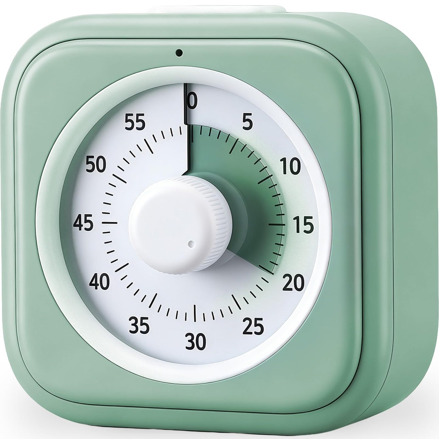 60 Minute Visual Timer for Kids, Silent Countdown Clock, Time Management Tool for Homeschool Study Supplies, Classroom, Home, Kitchen, Desk (Green)