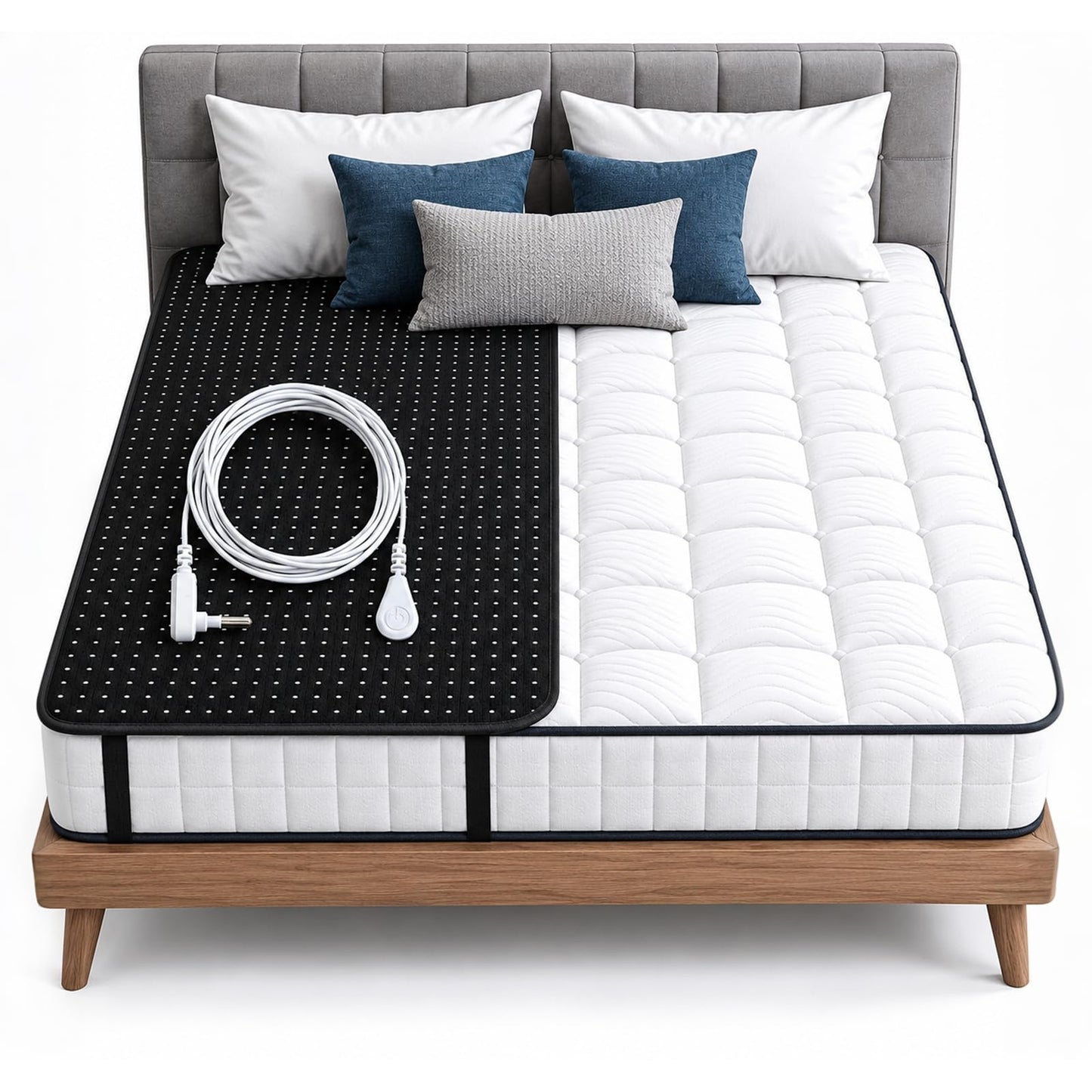 Grounding Mat for Bed,Grounding Bed Mat with Grounding Cord, Earth Pad Grounding Mat, Grounding Pad for Improving Sleep