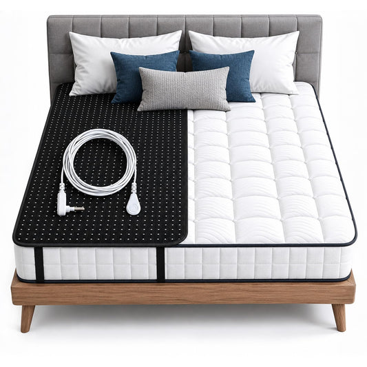 Grounding Mat for Bed,Grounding Bed Mat with Grounding Cord, Earth Pad Grounding Mat, Grounding Pad for Improving Sleep