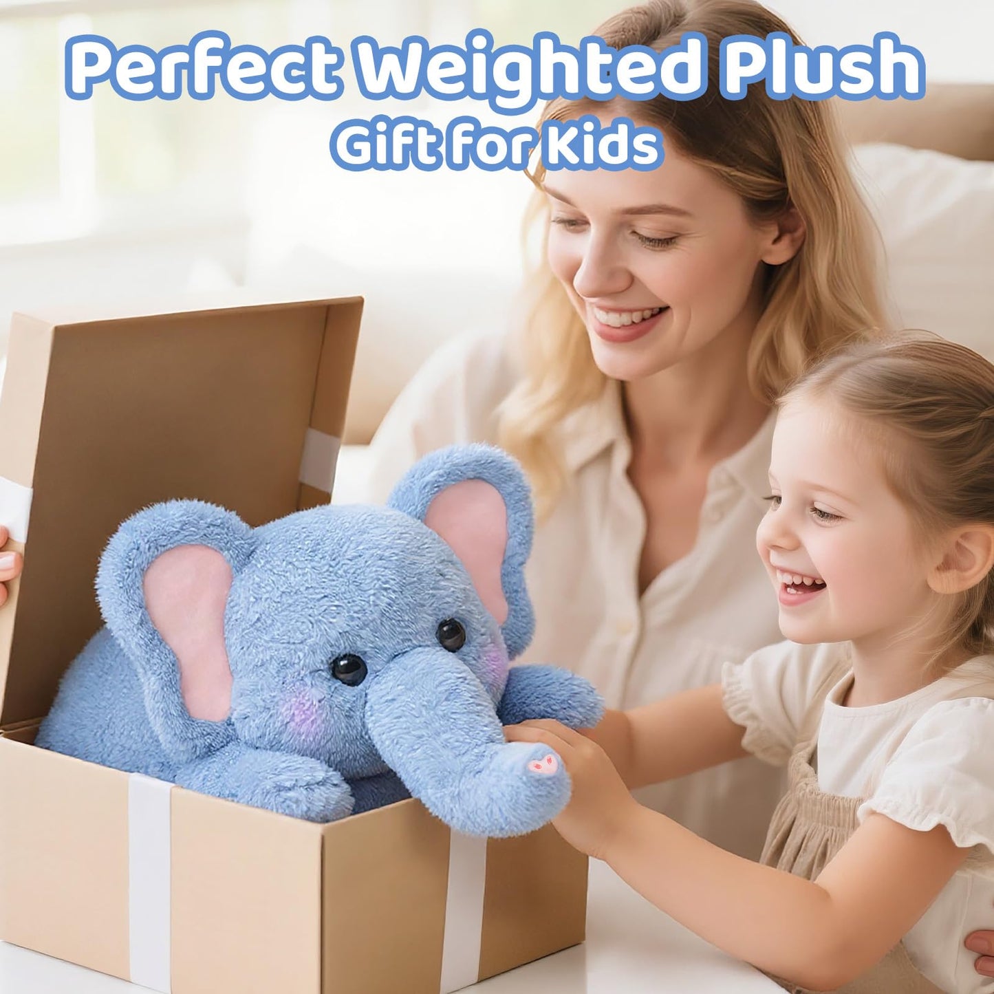 Mewaii Weighted Stuffed Animals 5 lbs Adjustable, Heated & Coolable 23 Inch Plush for Realistic Hug, Microwavable Removable Inner Pad, Cat Gifts for Adults & Kids (Black)