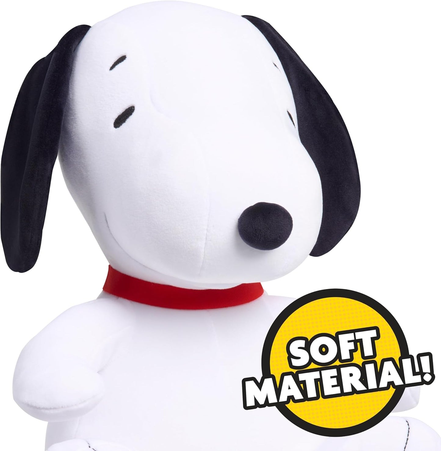Peanuts Large 2 lb Weighted Plush Snoopy, 12-inch Stuffed Animal, Kids Toys for Ages 3 Up by Just Play
