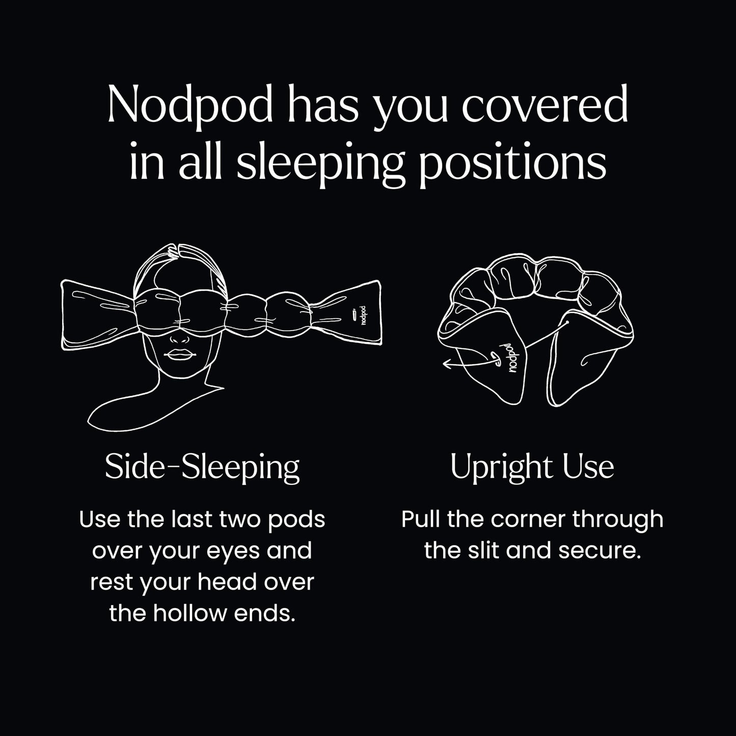 Nodpod Gentle Pressure Sleep Mask | Patented Light Blocking Design for Sleeping, Traveling & Relaxation - Sage