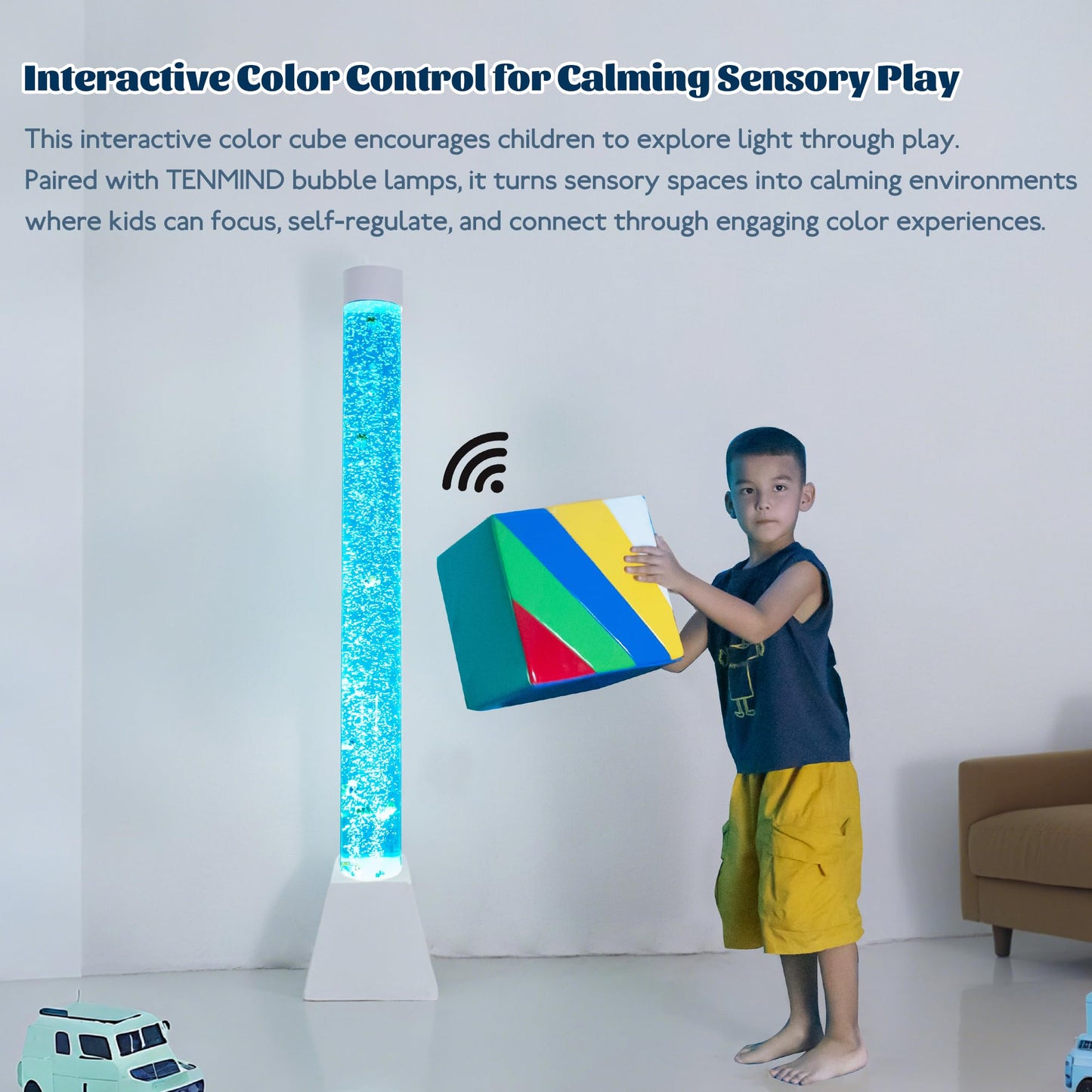 Sensory Bubble Tube Lamp for Autism & Calming Focus