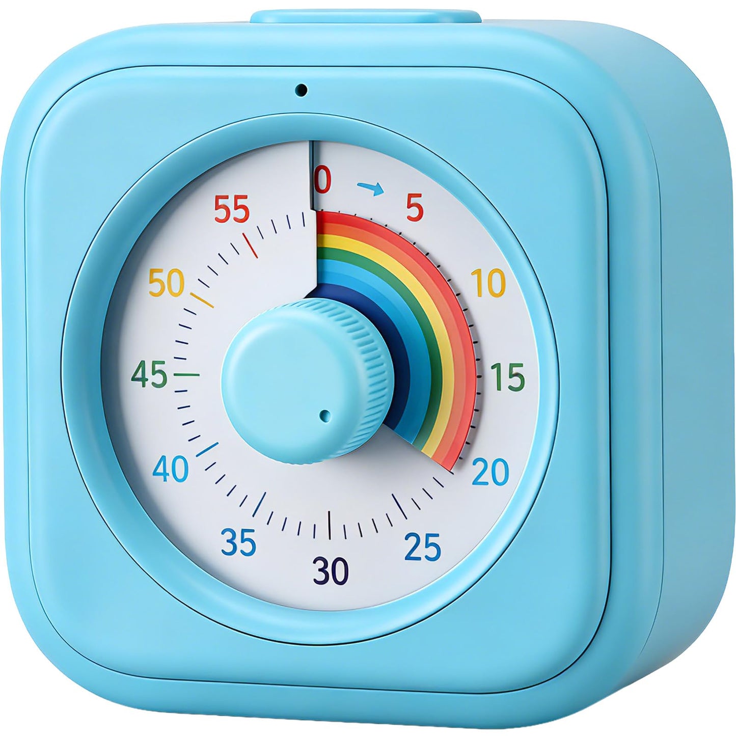 60 Minute Visual Timer for Kids, Silent Countdown Clock, Time Management Tool for Homeschool Study Supplies, Classroom, Home, Kitchen, Desk (Green)