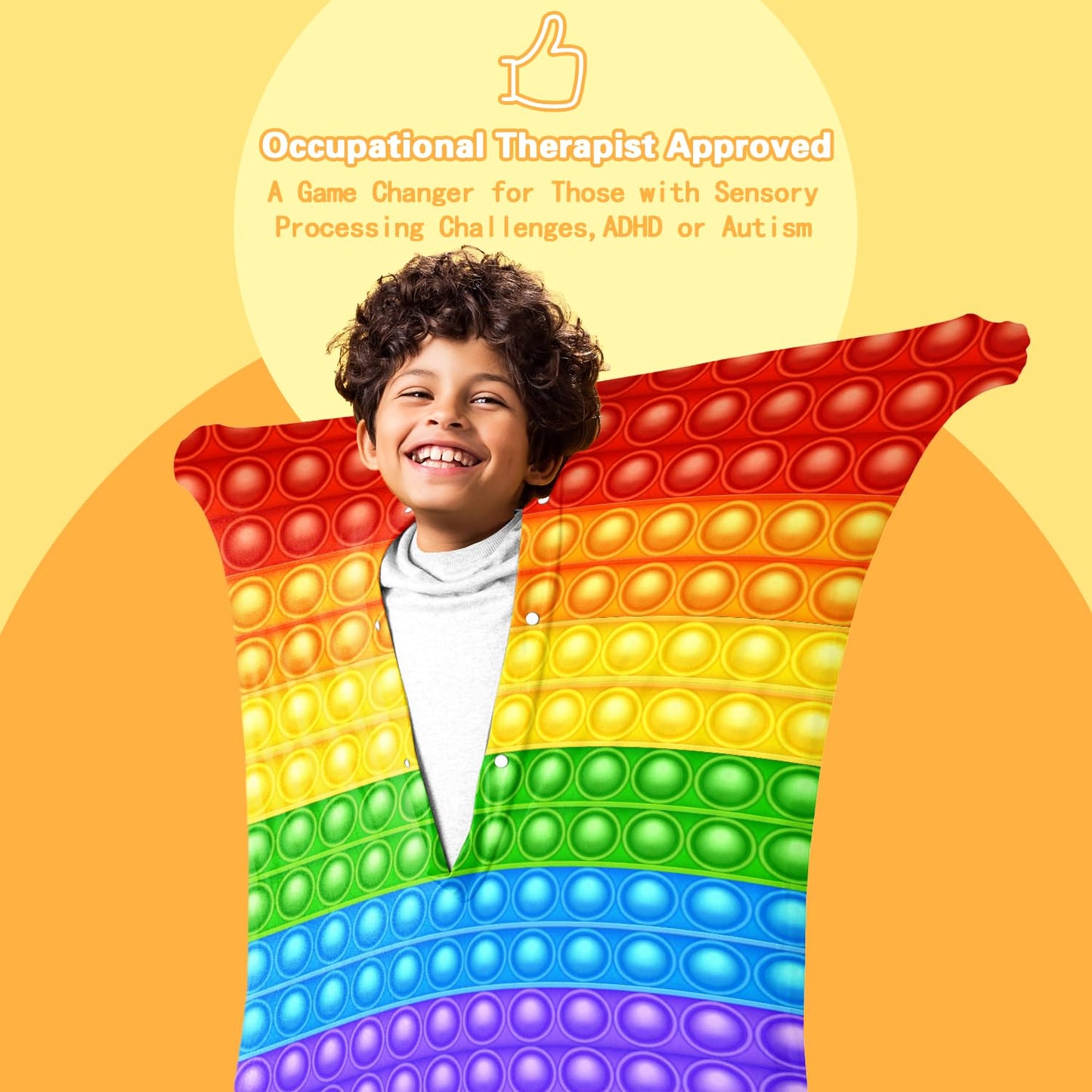 Cute Tiger Autism Movement Stretchy Sensory Body Socks - ADHD and Improve Sensory Processing Sox - Help Children with Autism (Medium)