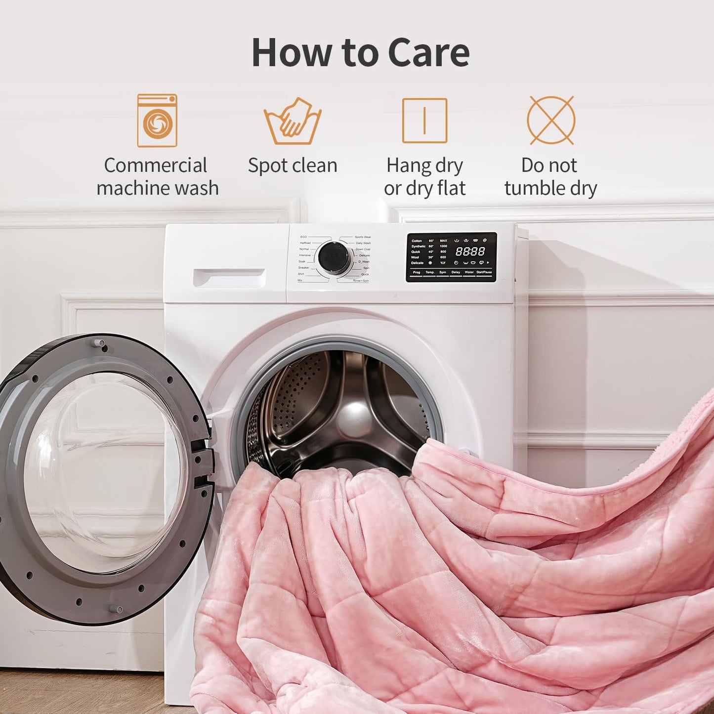 Uttermara Weighted Blankets for Adults Queen Size, 15lbs 60x80 inches Blanket with Soft Warm Plush Sherpa Fleece, Washable Thick Heavy Throw for Sleeping and Calming, Grey