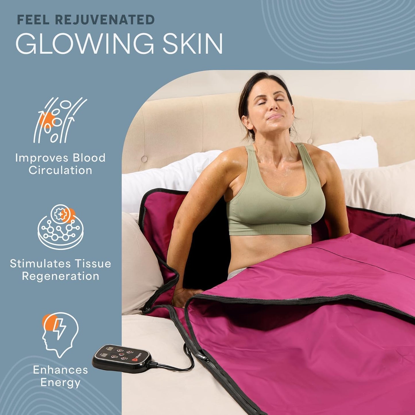 Infrared Sauna Blanket for Relaxation, Recovery & Stress Relief