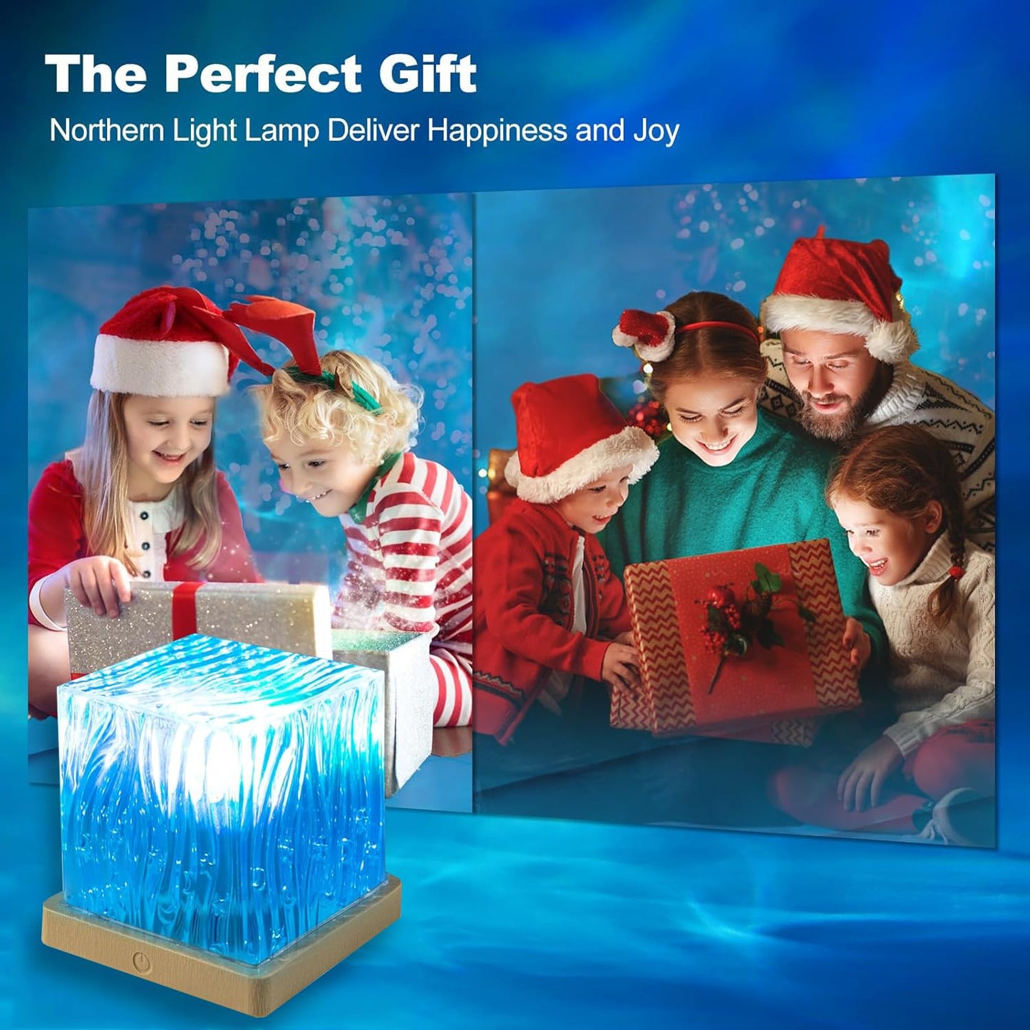 Ocean Wave Projector Light, 16-Color LED Shower Lamp with Remote, 3D Water Ripple Projection, Romantic Ambient Lighting for Kids Room, Relaxation, Bedroom, Bathroom & Night Light