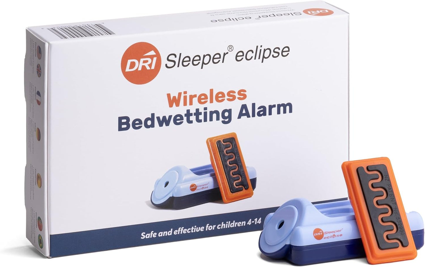 Eclipse Wireless Bedwetting Alarm for Kids and Older Children - Effective Enuresis Solution and Bed Wetting Sensor, Night Bedwetting Alarm