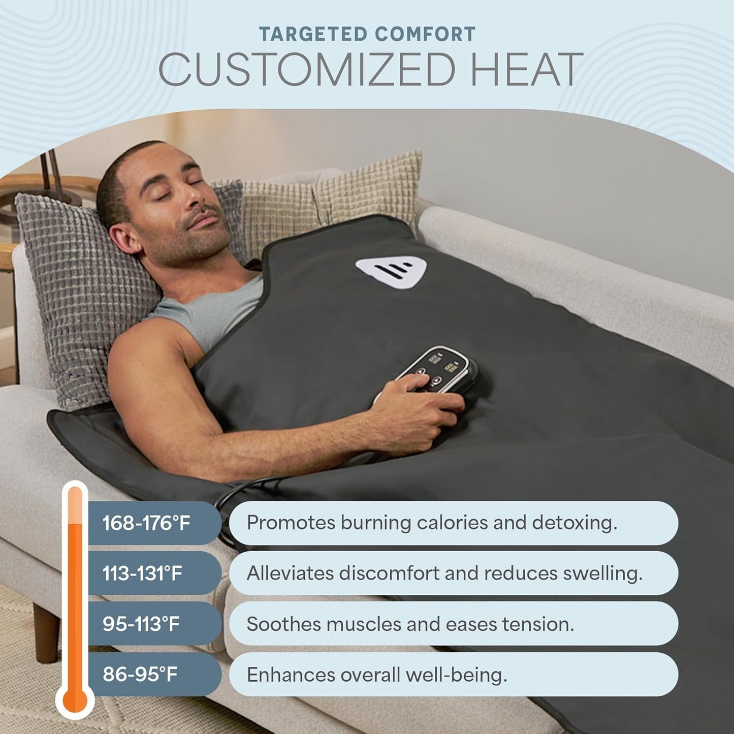 Infrared Sauna Blanket for Relaxation, Recovery & Stress Relief