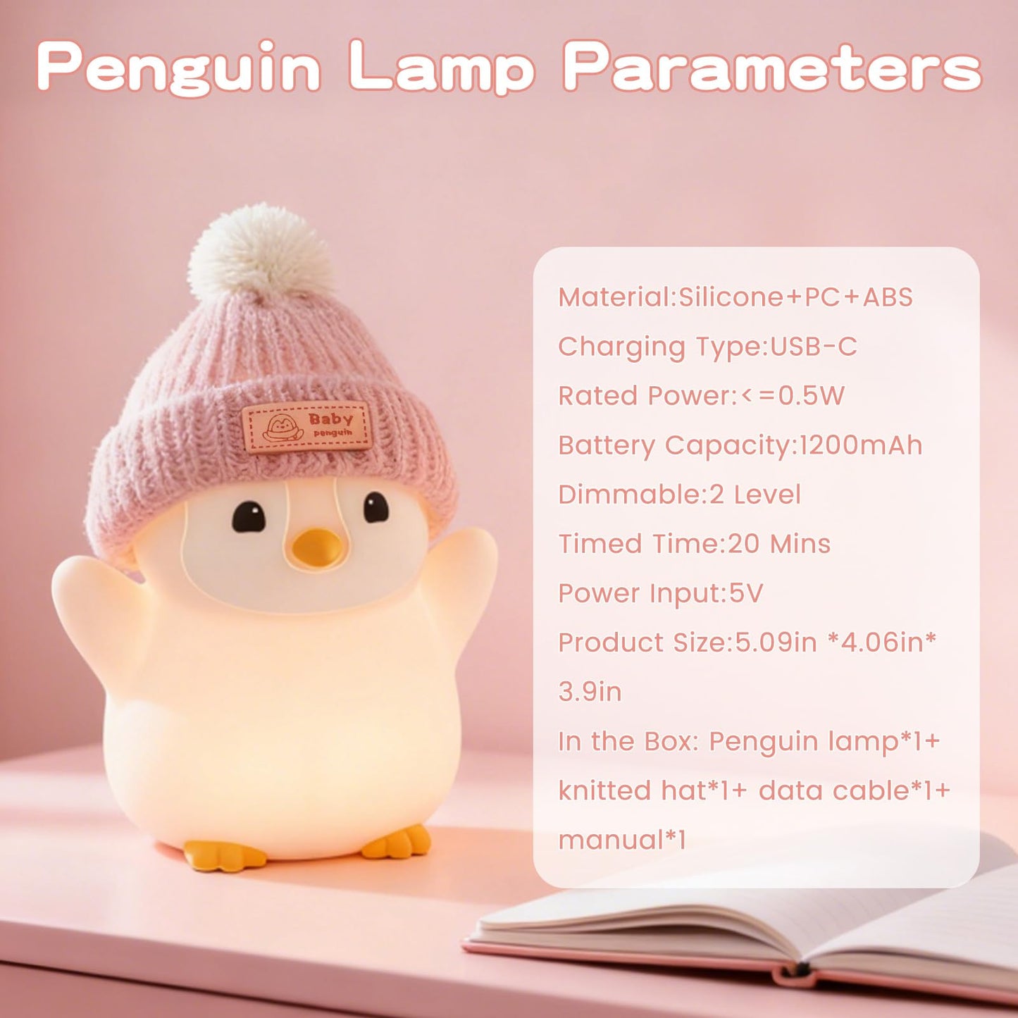 FAMIDUO Capybara Night Light for Kids,Safe Squishy Silicone Nursery Light with Timer,Dimmable & Rechargeable Touch Bedside Lamp, Cute Capybara Gifts for Boys Girls Toddlers, Baby & Kids Room Decor