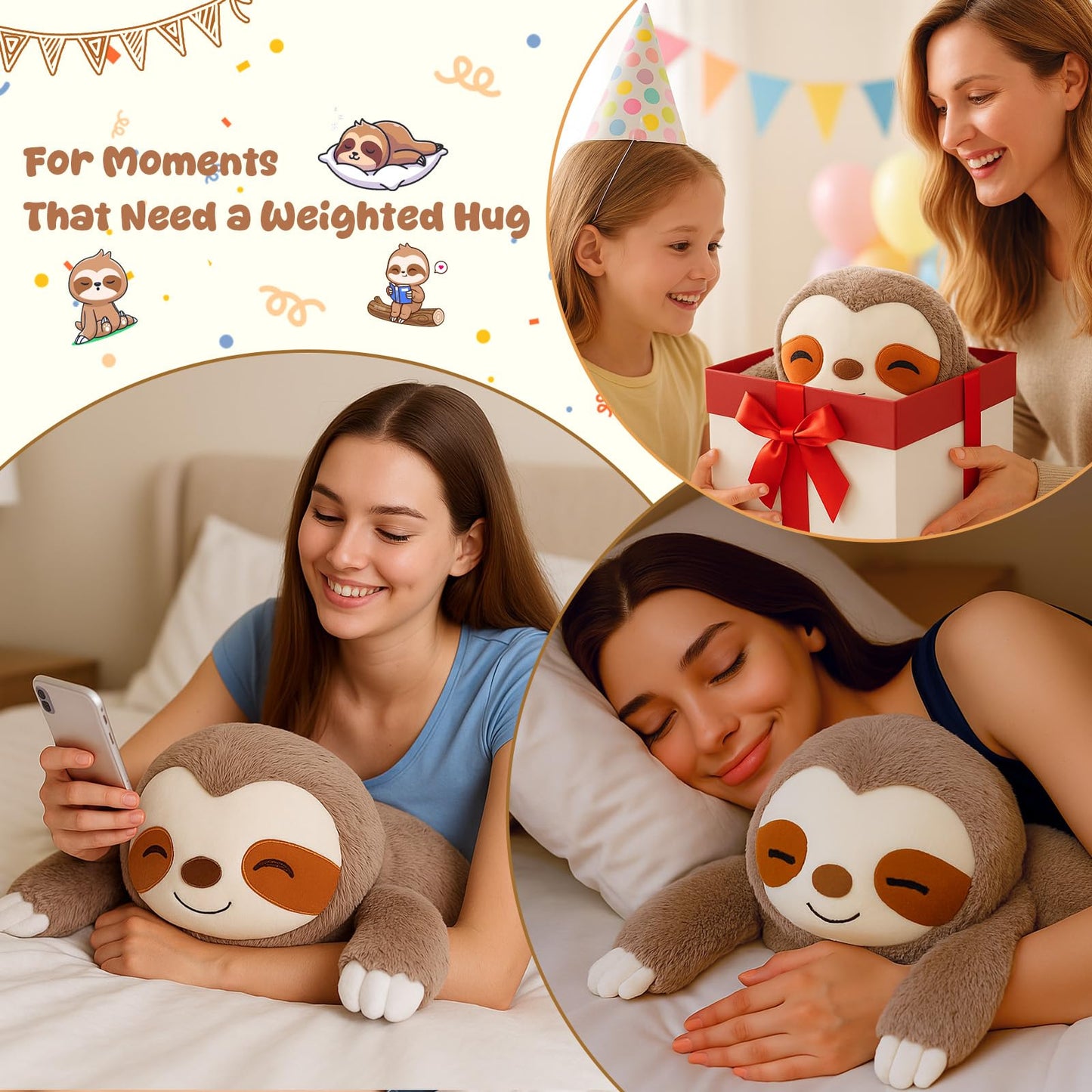 SQEQE Weighted Stuffed Animals Capybara Plush, Weighted Capybara Stuffed Animals with Turtle Backpack, Soft Pillow Toy for Kids Adults, Birthday Present & Valentines Gifts 9.8 Inch, 0.8 Lb