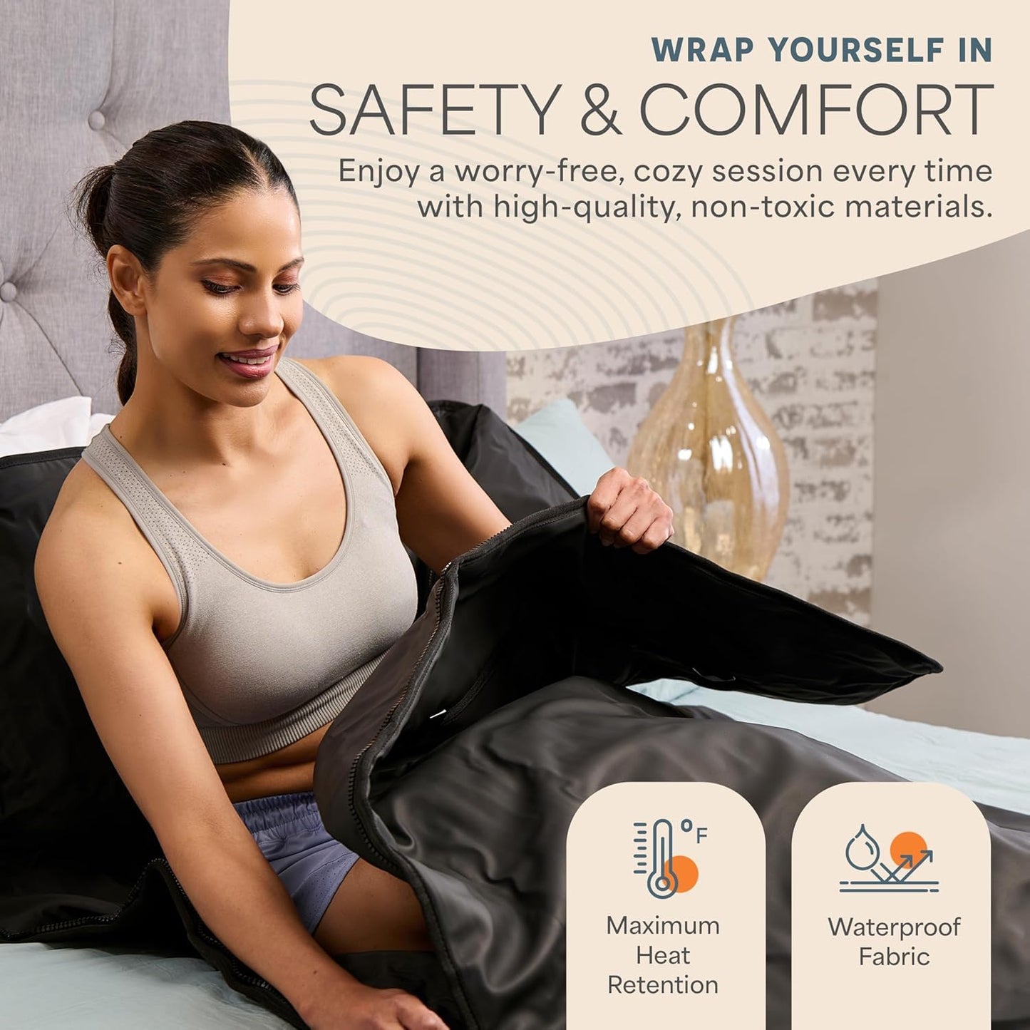 Infrared Sauna Blanket for Relaxation, Recovery & Stress Relief