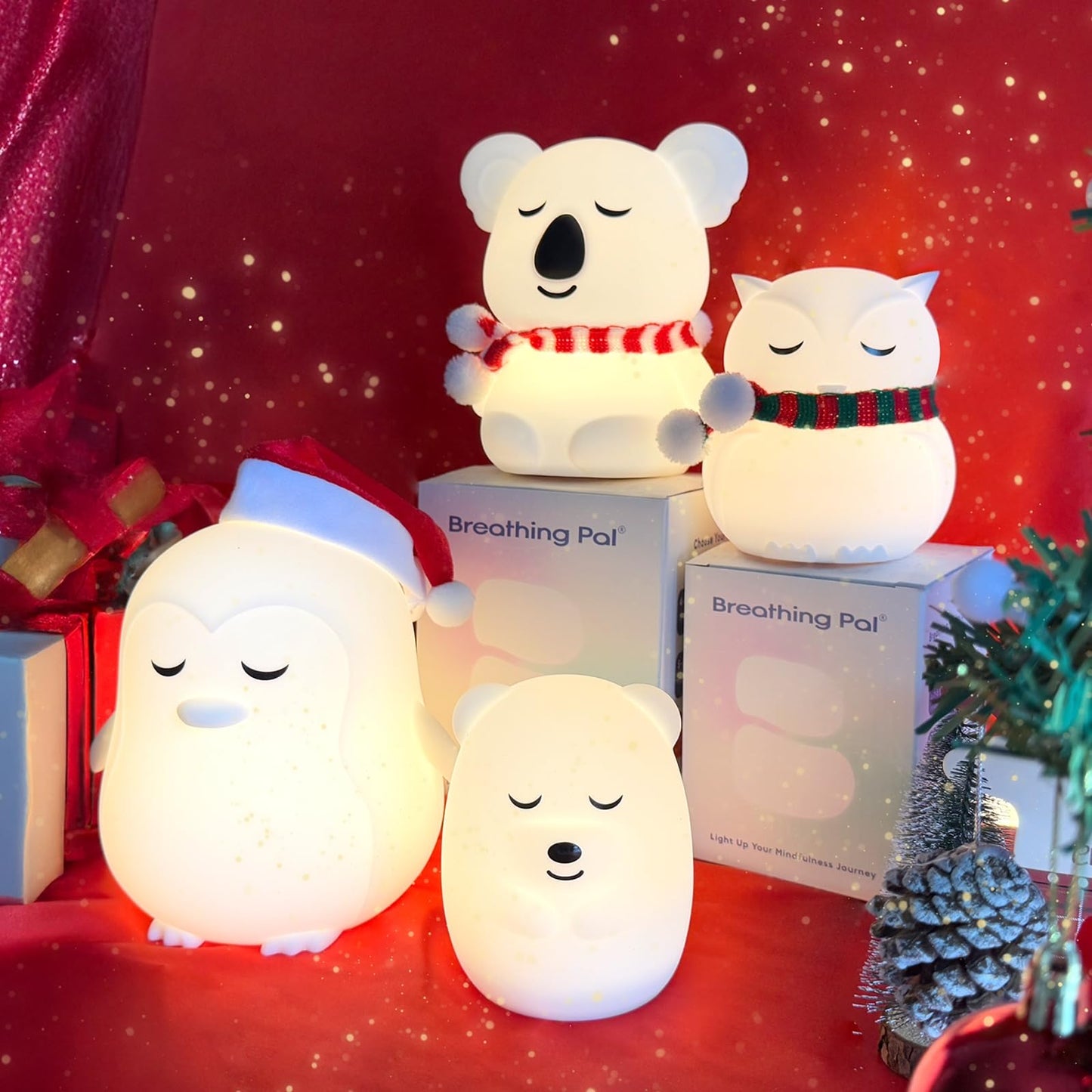 Breathing Pal Plus 'Kyle' - Mindfulness Breathing Light, Guided Visual Meditation Breathing Light, Anxiety Relief Items for Calm Down Corner/Meditation/Sleep Aid for Adult&Kid