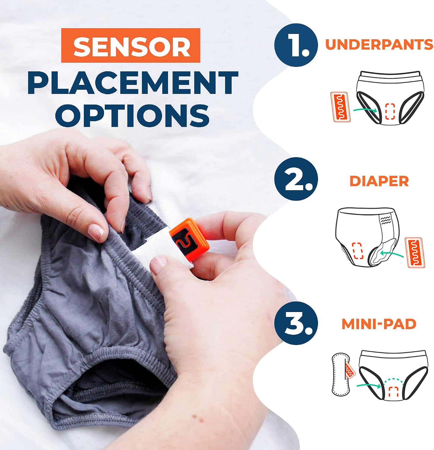 Eclipse Wireless Bedwetting Alarm for Kids and Older Children - Effective Enuresis Solution and Bed Wetting Sensor, Night Bedwetting Alarm