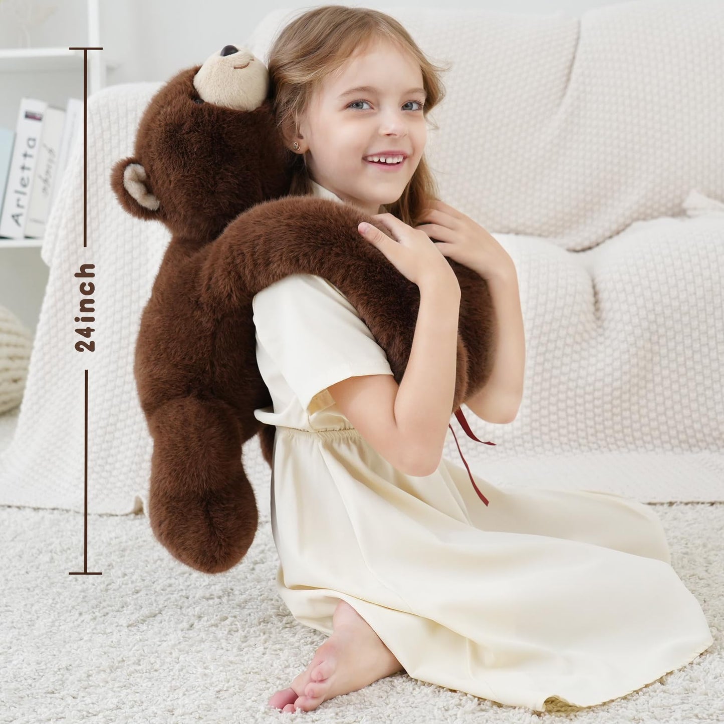 Weighted Sloth Stuffed Animal – 25 Inch, 4 lbs Plush Lying Toy for Kids and Adults – Soft and Cozy Weighted Companion for Bedtime, Gifting, and Everyday Comfort