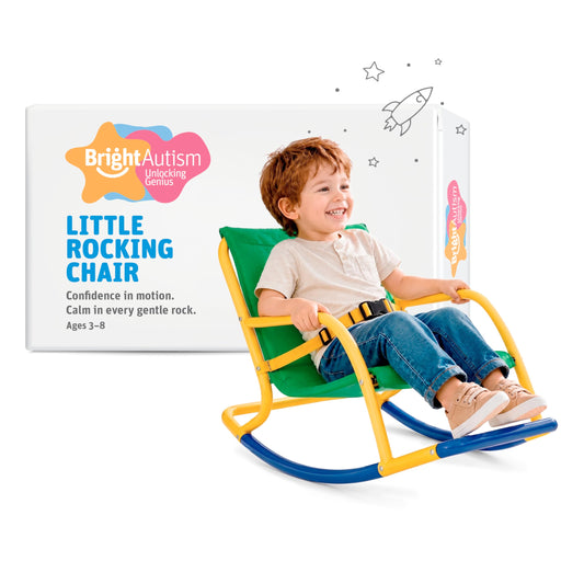 Bright Autism Sensory Rocking Chair for Kids (3–8 Years) – Indoor & Outdoor Kids Little Rocking Chair for Autism & ADHD | Unlocks Focus, Balance & Creativity | Bedroom, Playroom & Classroom
