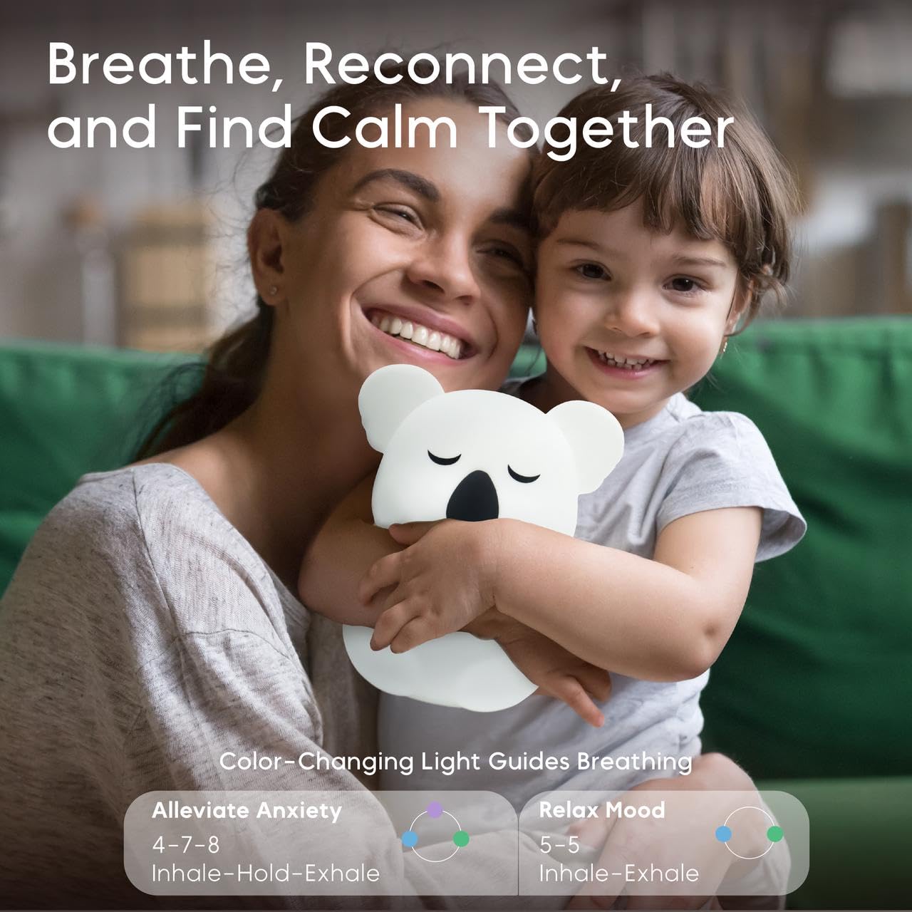 Breathing Pal Plus 'Kyle' - Mindfulness Breathing Light, Guided Visual Meditation Breathing Light, Anxiety Relief Items for Calm Down Corner/Meditation/Sleep Aid for Adult&Kid